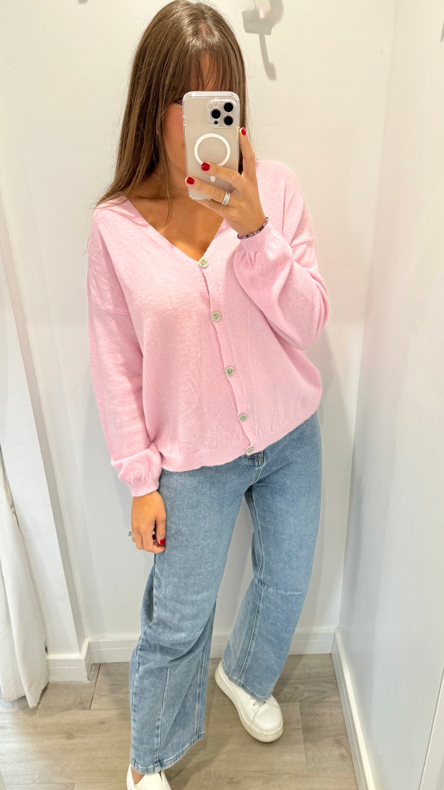 BABY PINK SUPER SOFT CARDIGAN