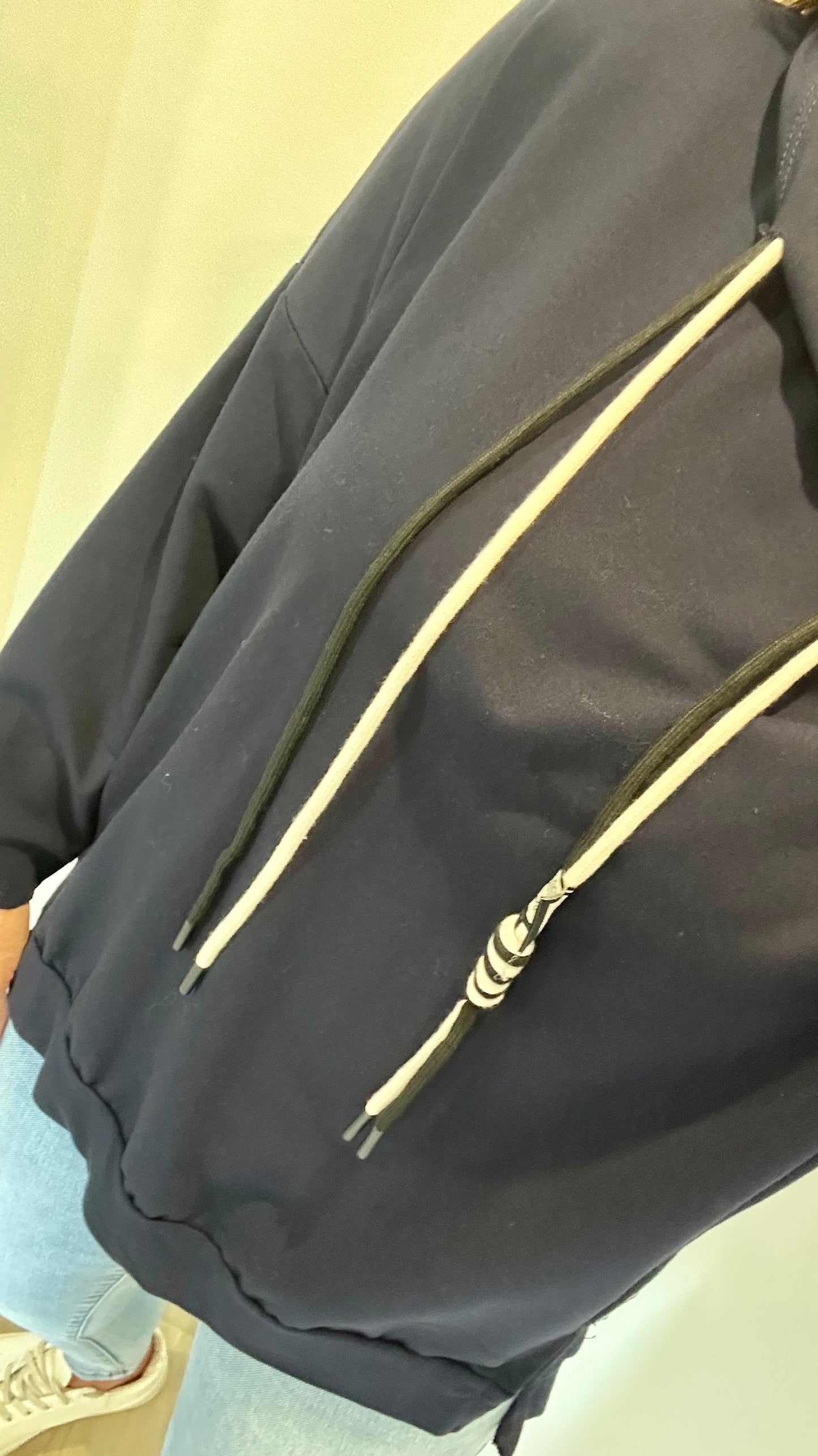 NAVY PLAIN LIGHTWEIGHT HOODIE