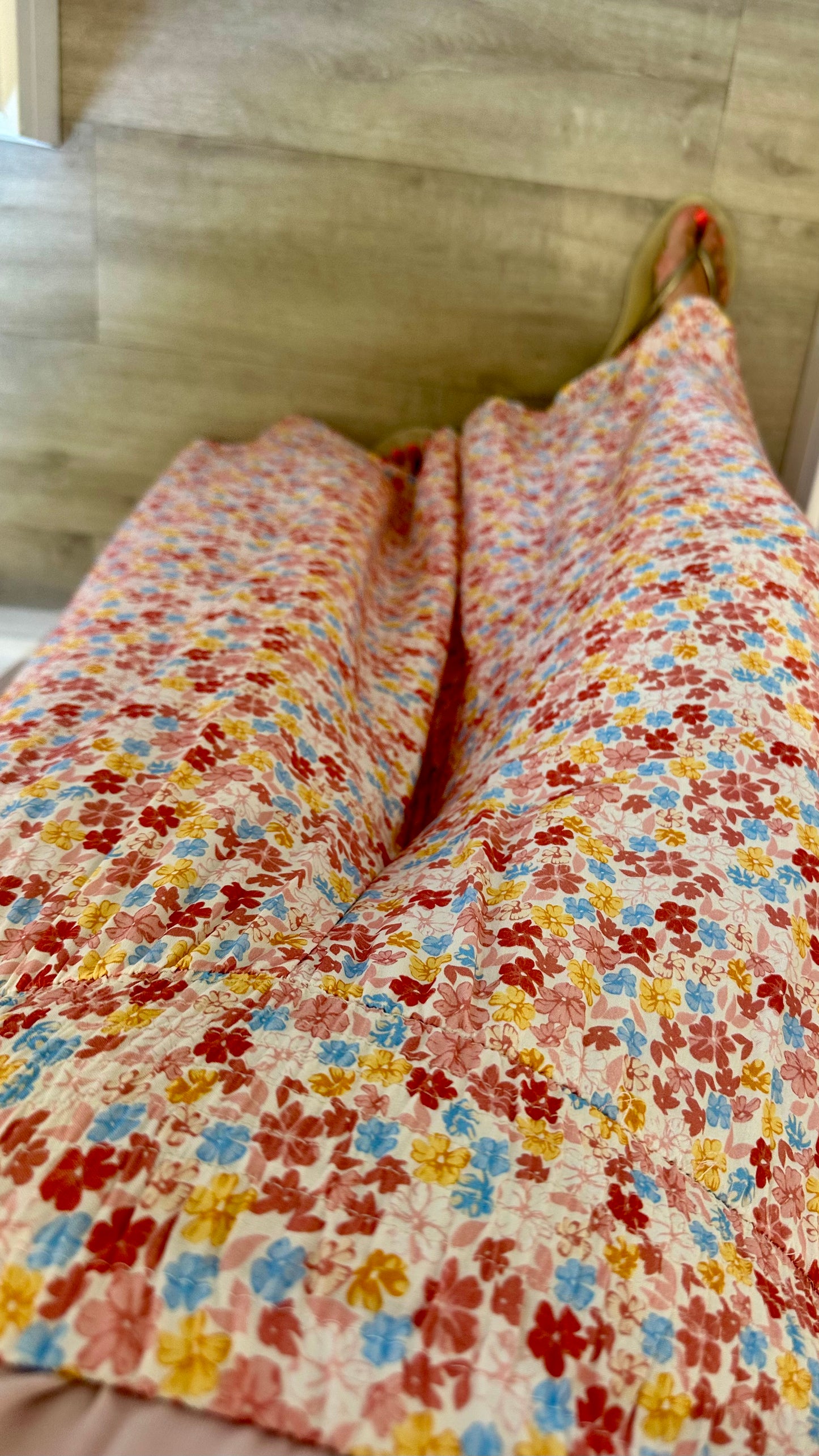 PINK AND CORAL PALAZZO TROUSERS
