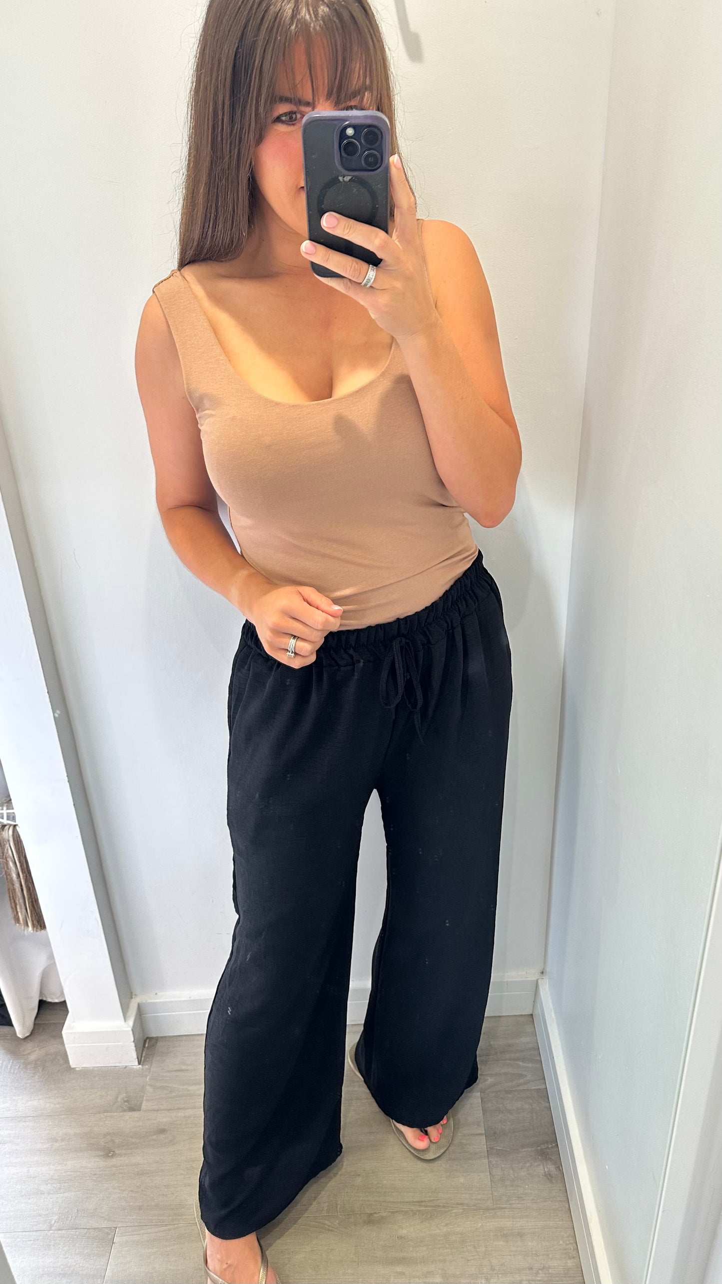 TAN CAMI VEST TOP