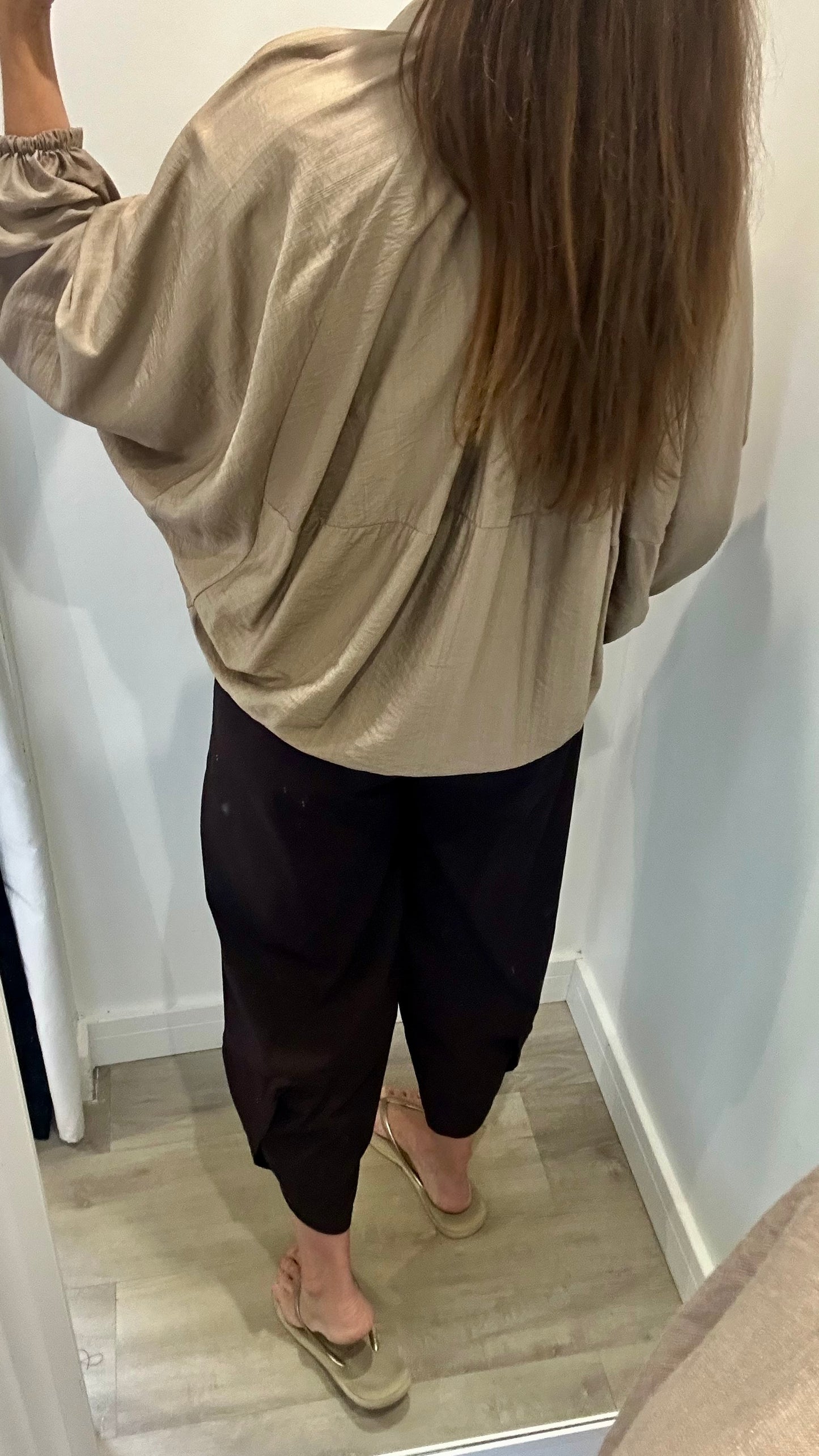 MOCHA BALLOON SLEEVE JACKET