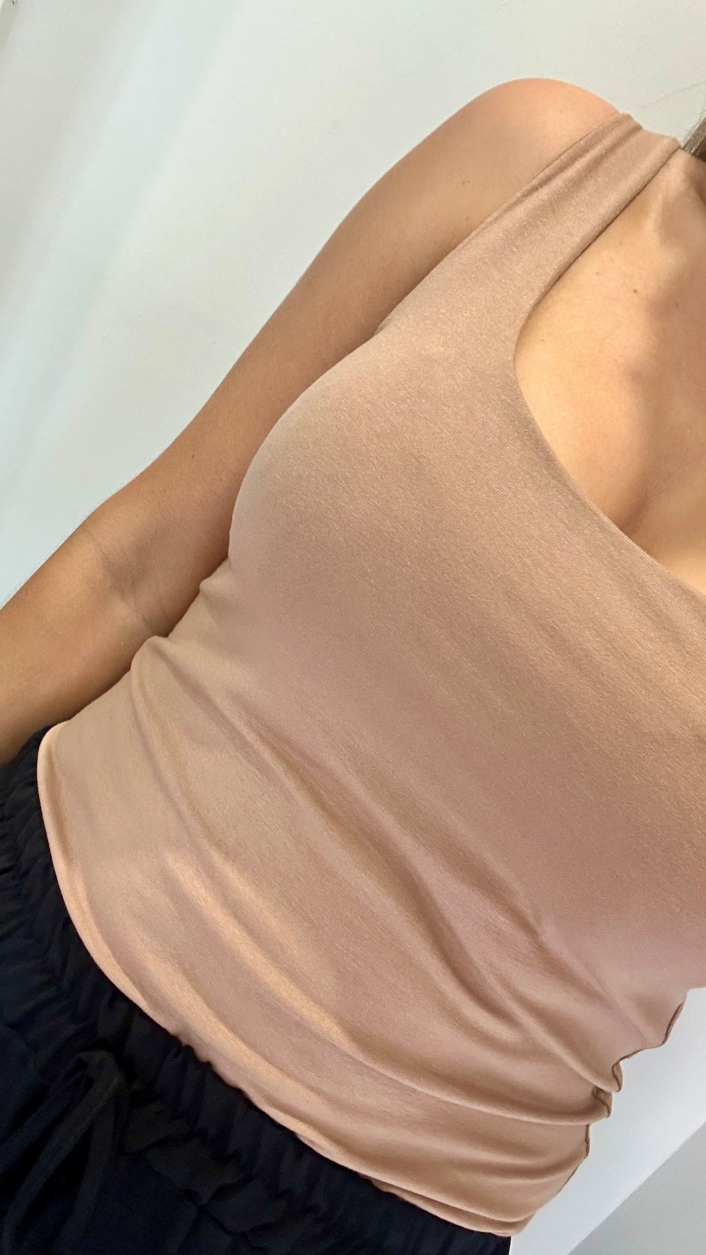 TAN CAMI VEST TOP