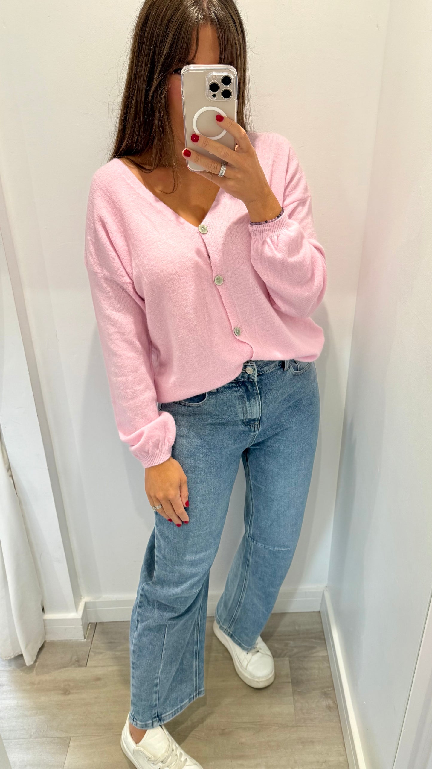BABY PINK SUPER SOFT CARDIGAN