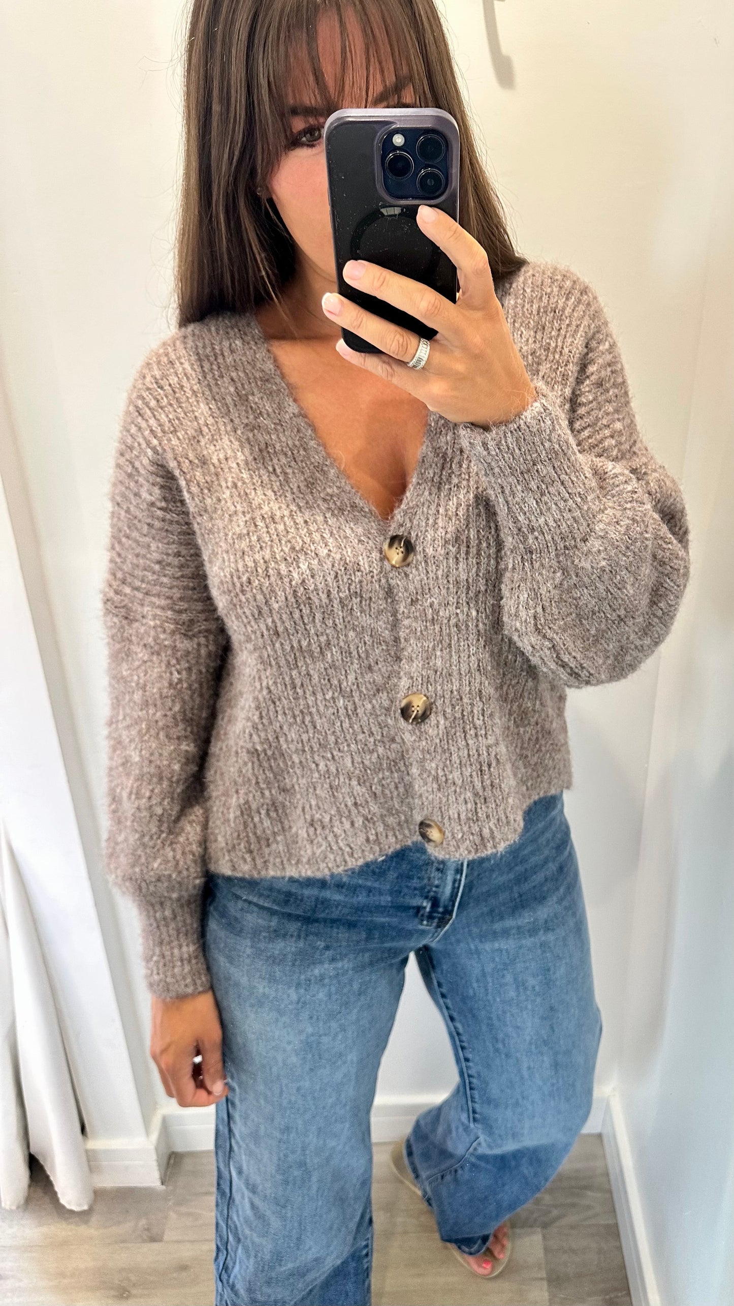 ASH BROWN CARDIGAN