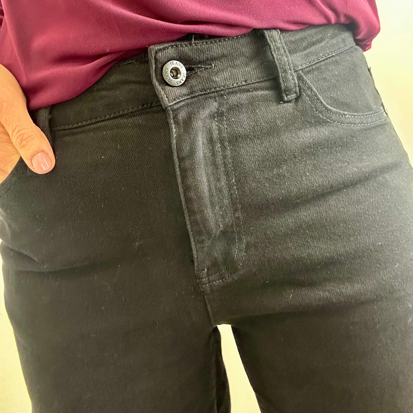 BLACK DAD FIT JEANS