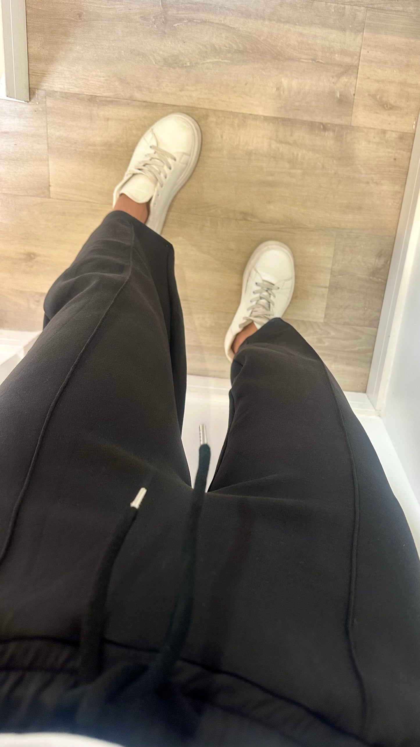 BLACK COLLARLESS ZIP JACKET & BALLOON TROUSER CO-ORD