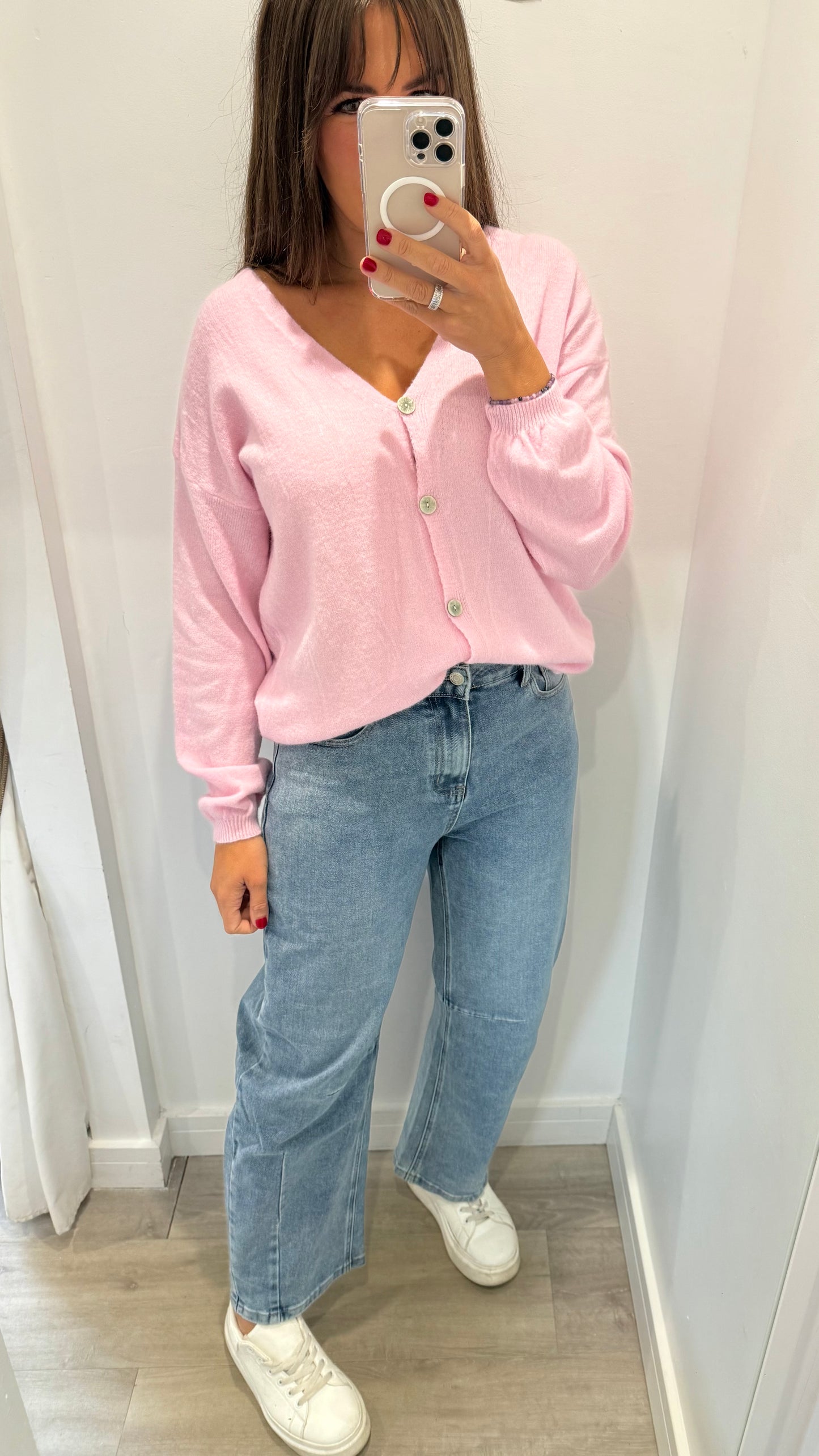 BABY PINK SUPER SOFT CARDIGAN