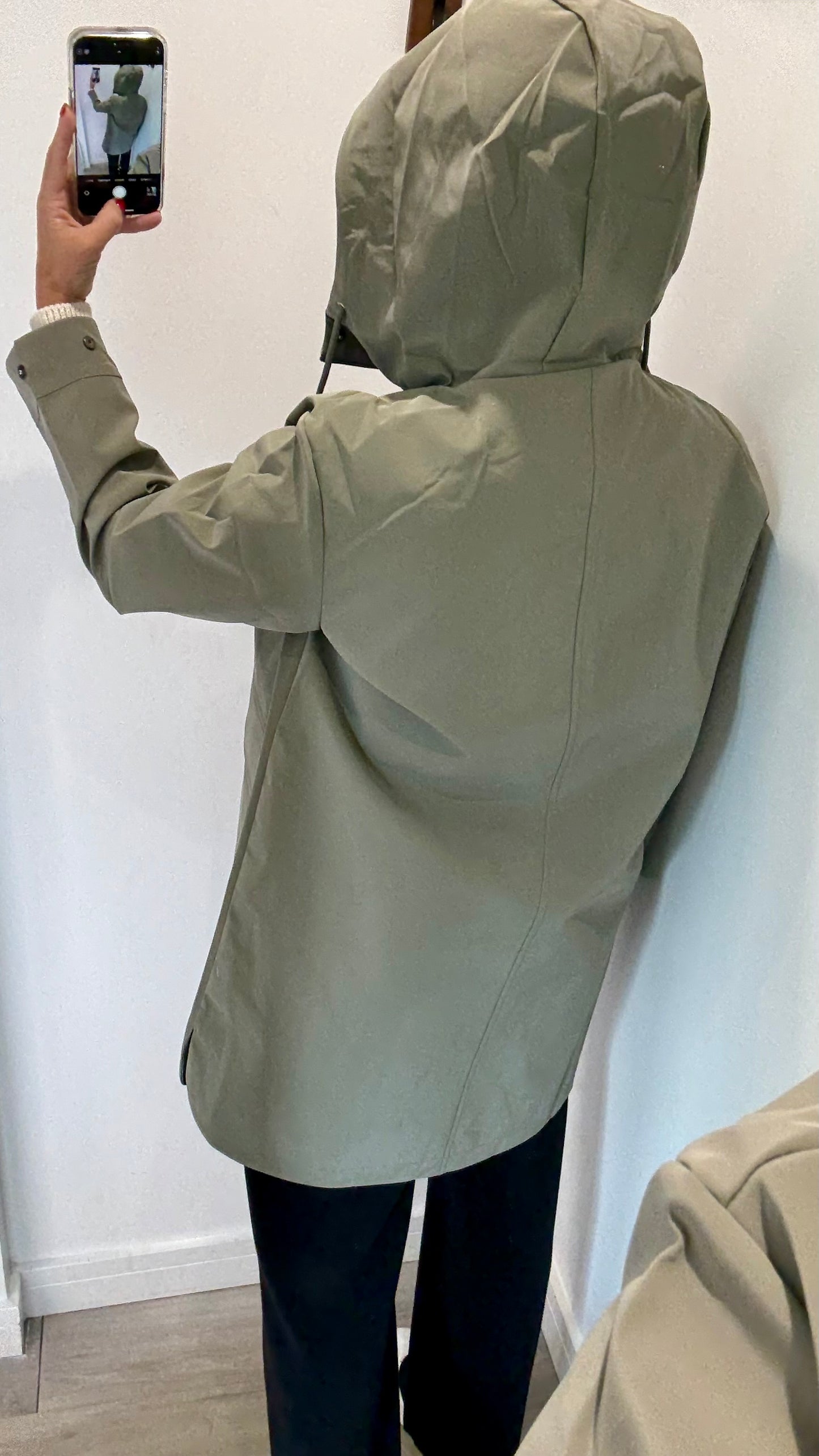 SAGE GREEN WATERPROOF MAC