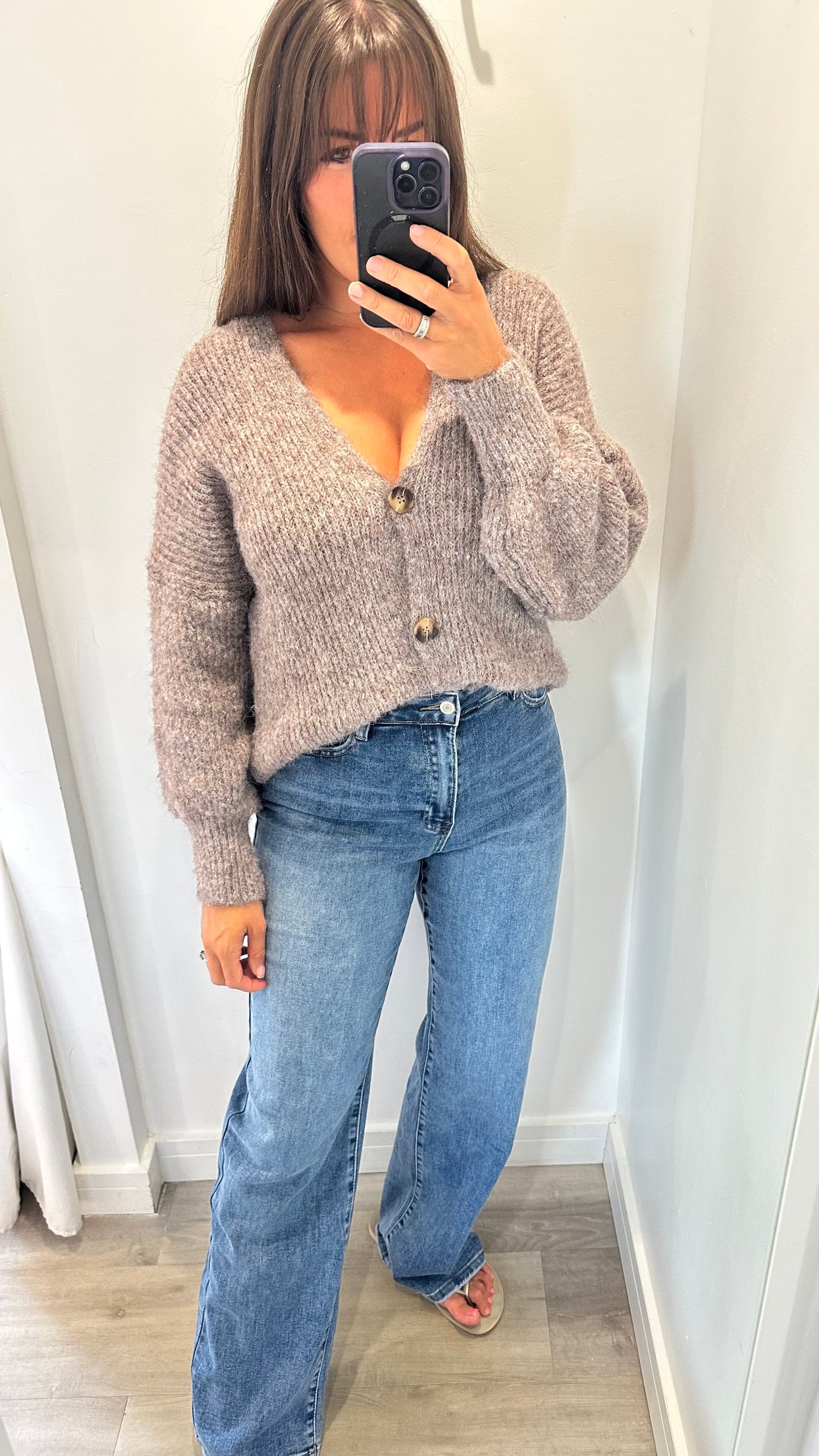 ASH BROWN CARDIGAN
