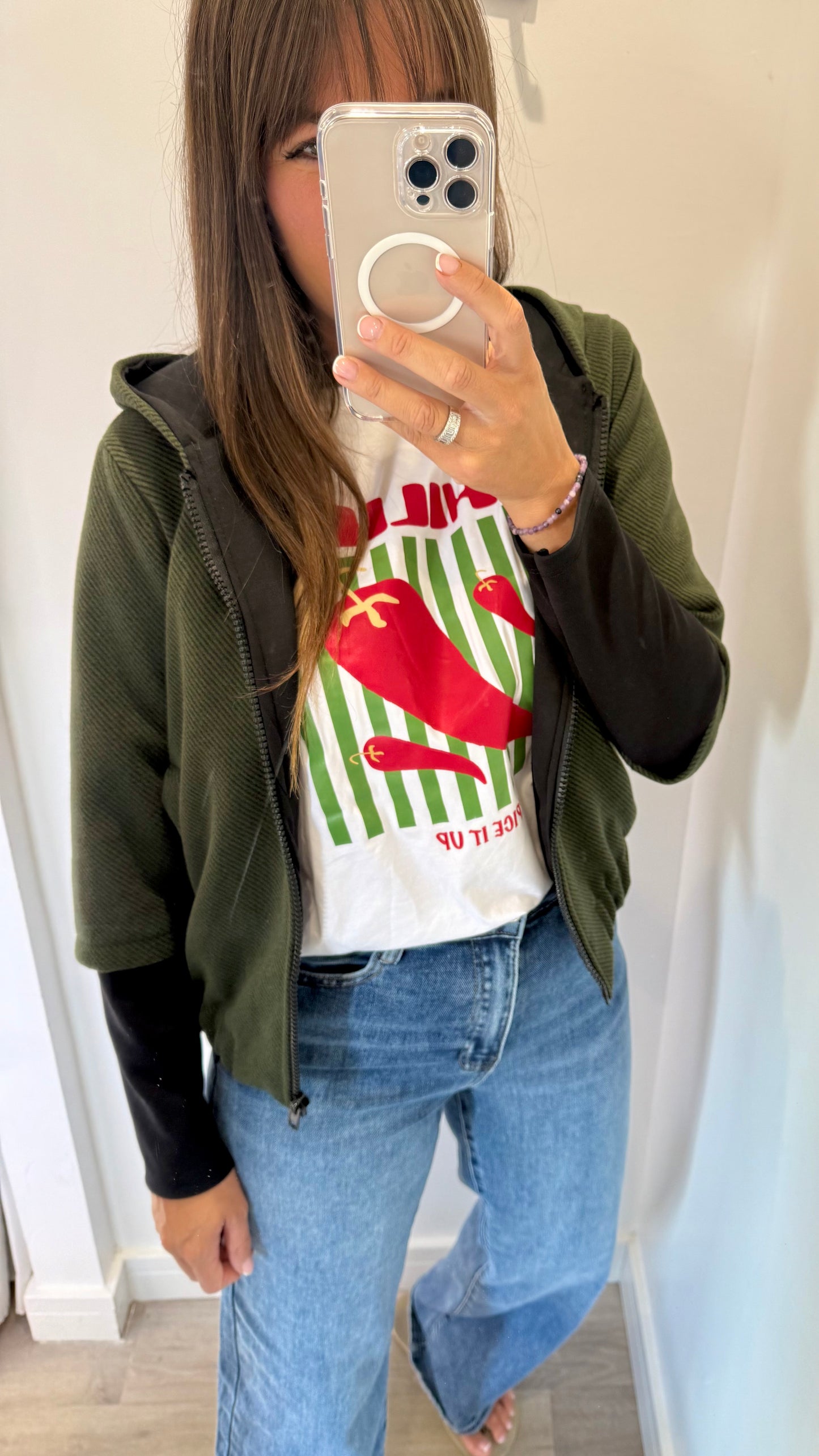 KHAKI GREEN CONTRAST BOMBER JACKET