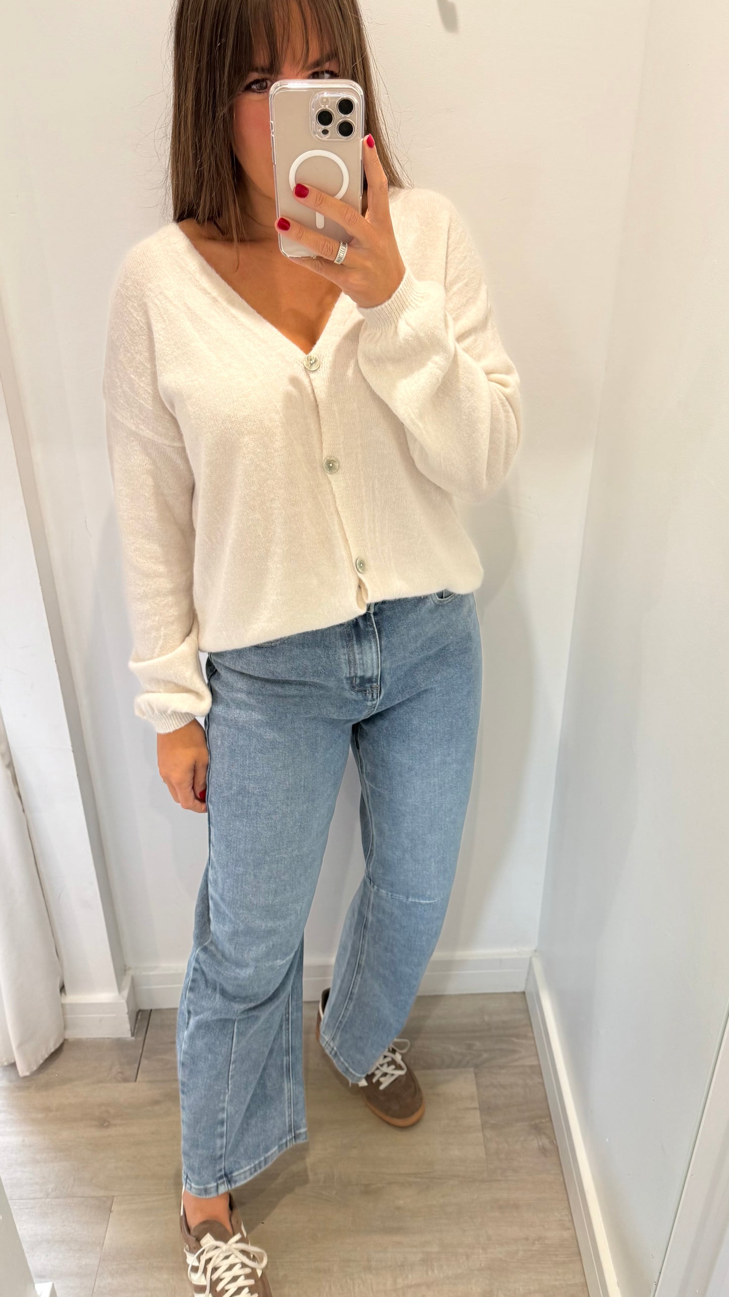 CREAM SUPER SOFT CARDIGAN