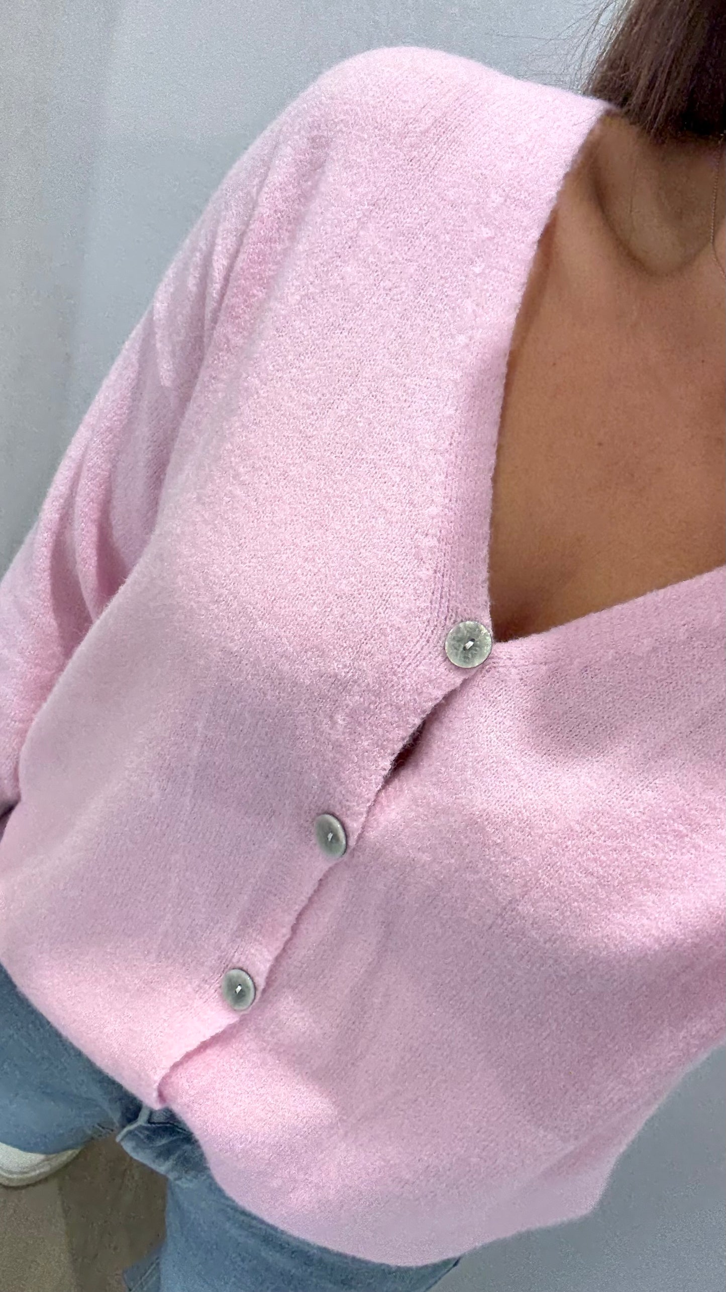 BABY PINK SUPER SOFT CARDIGAN