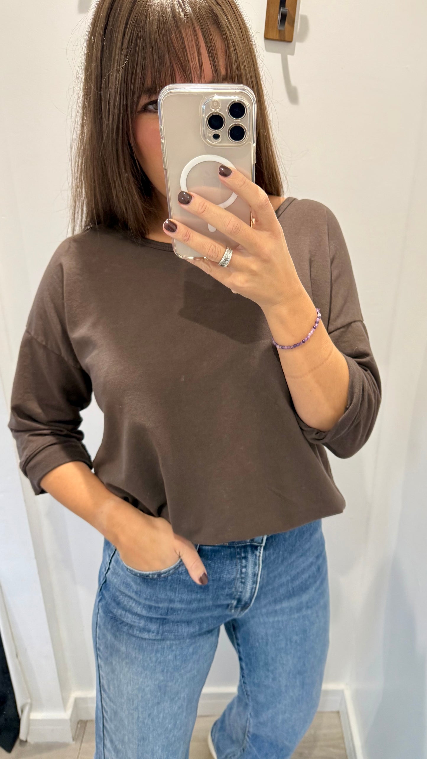 CHOCOLATE ROLL SLEEVE SWEAT