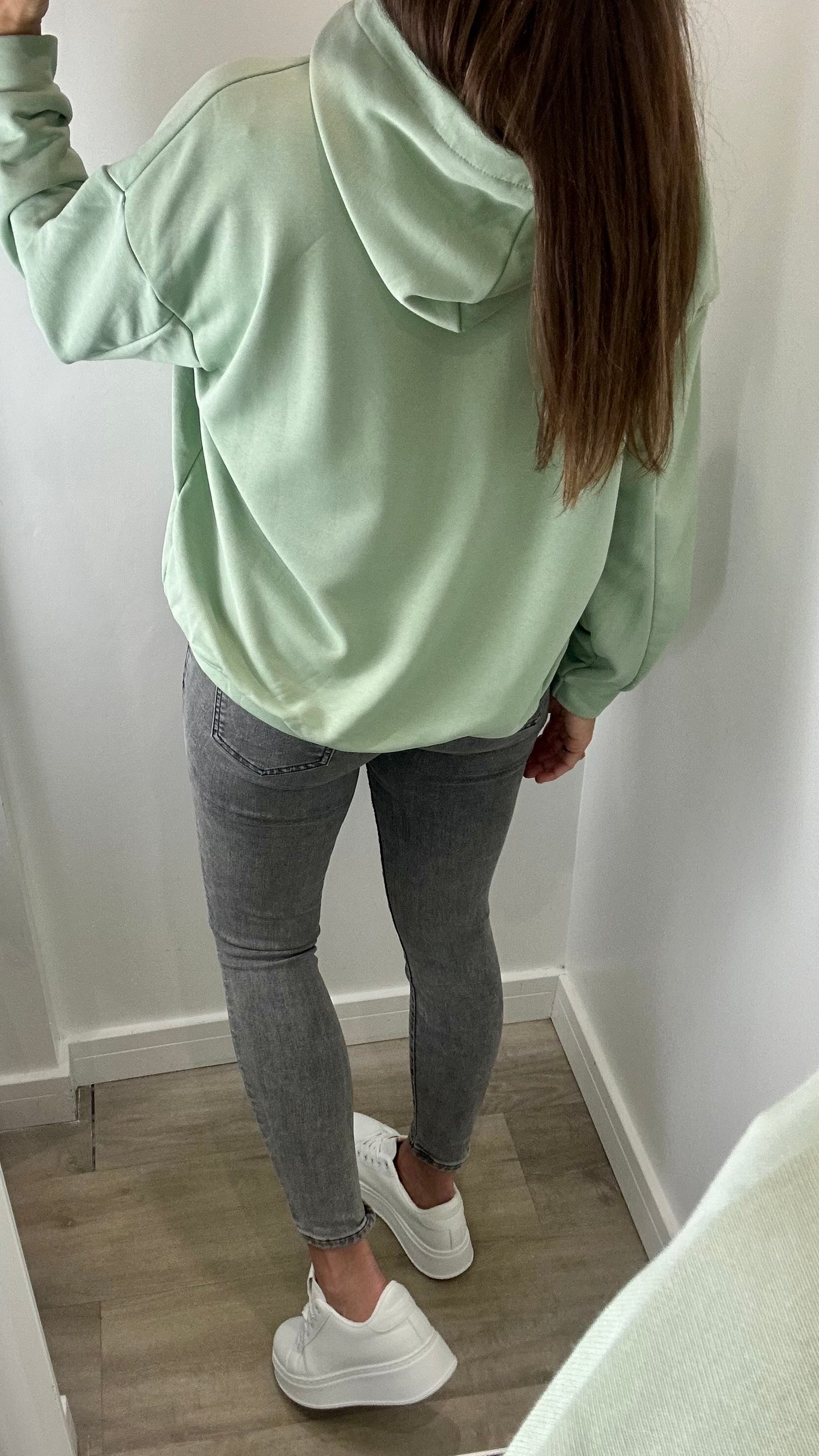 MINT GREEN GOOD VIBES HOODIE