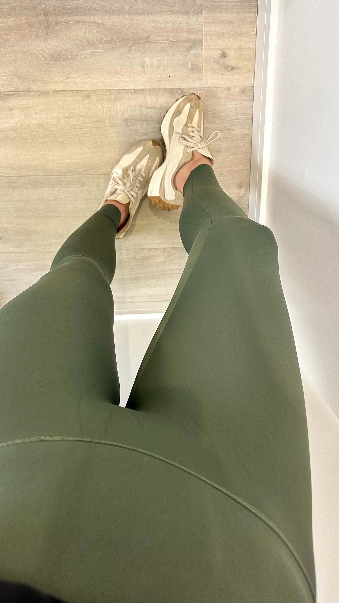 KHAKI HIGH WAISTED SCULPT LEGGINGS