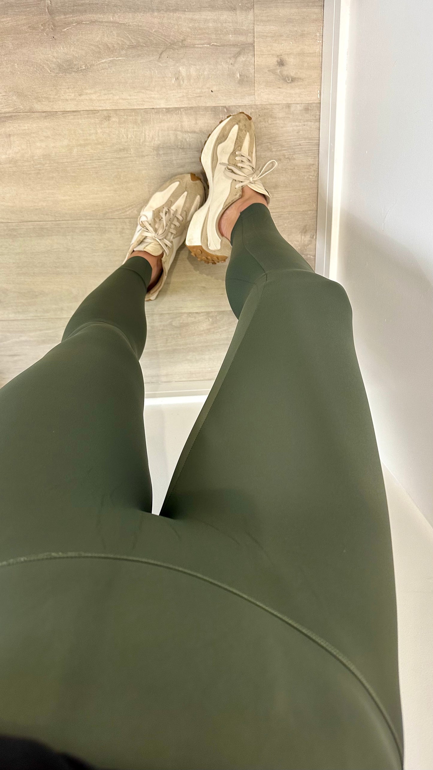 KHAKI HIGH WAISTED SCULPT LEGGINGS