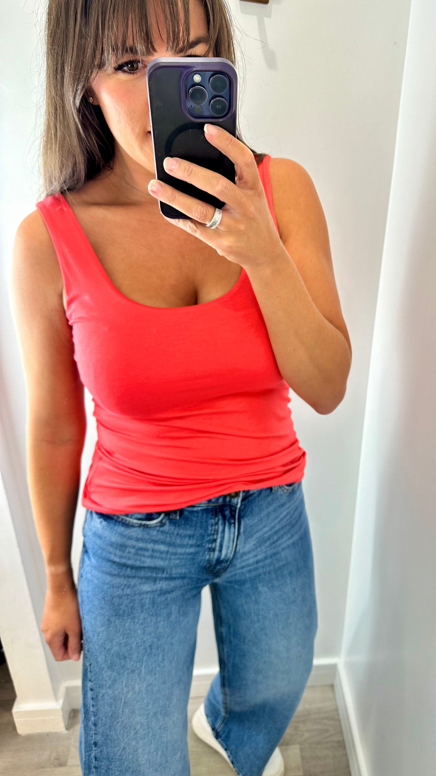 CORAL CAMI VEST TOP