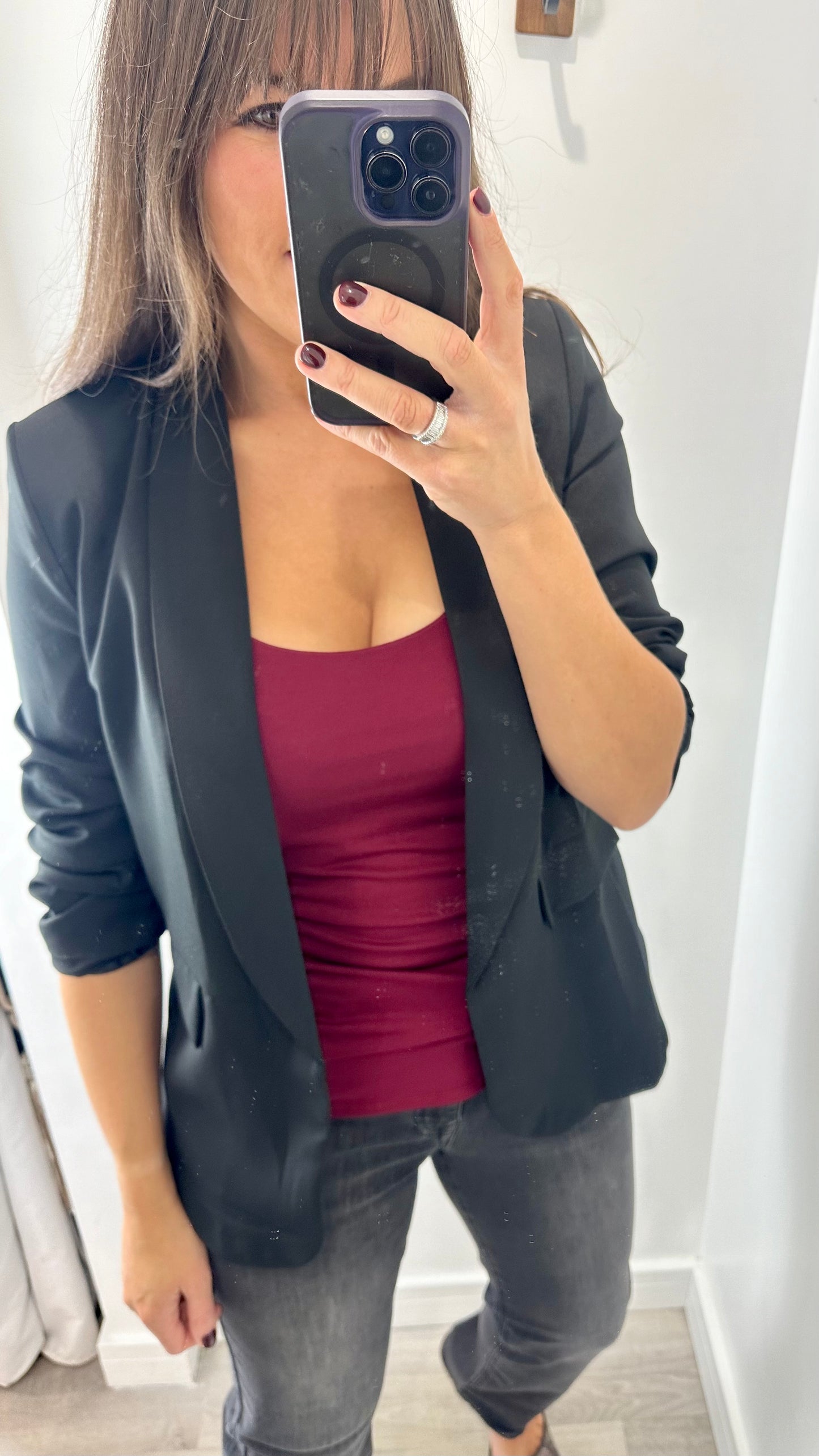 BORDEAUX CAMI VEST TOP