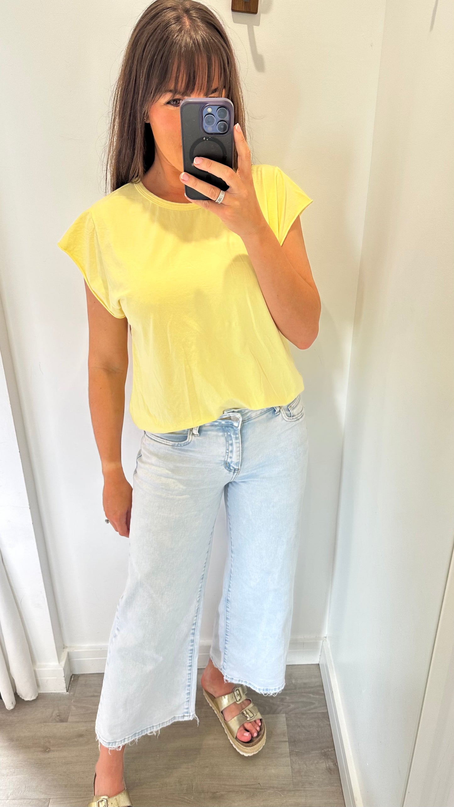 LEMON CAP SLEEVE TEE