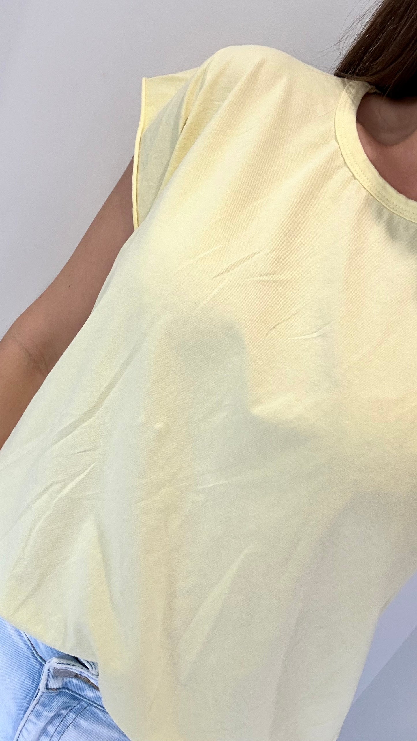 LEMON CAP SLEEVE TEE