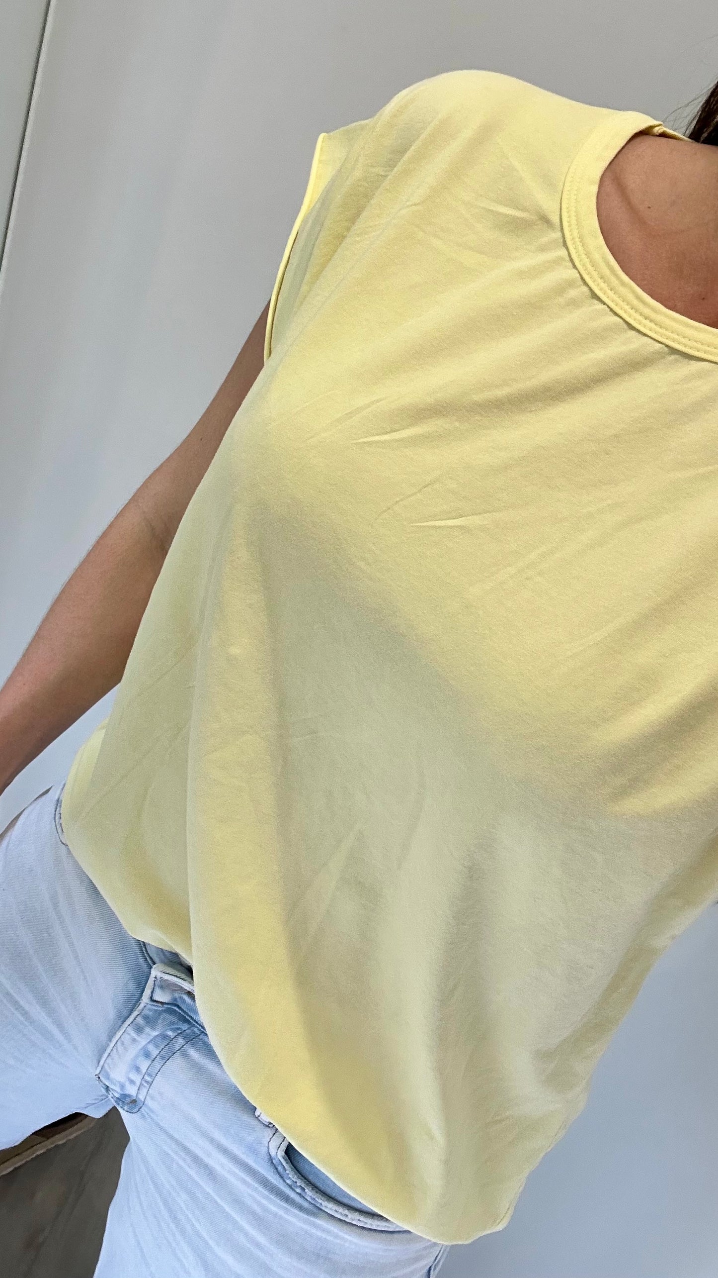 LEMON CAP SLEEVE TEE