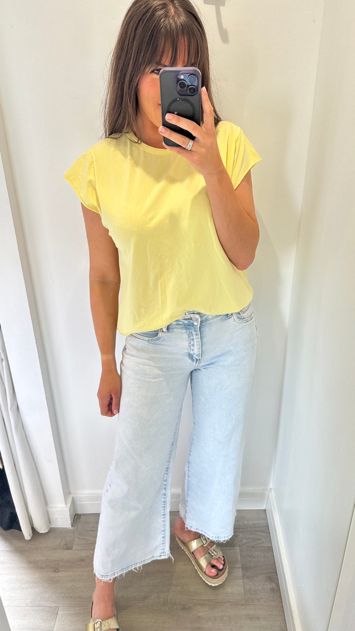 LEMON CAP SLEEVE TEE