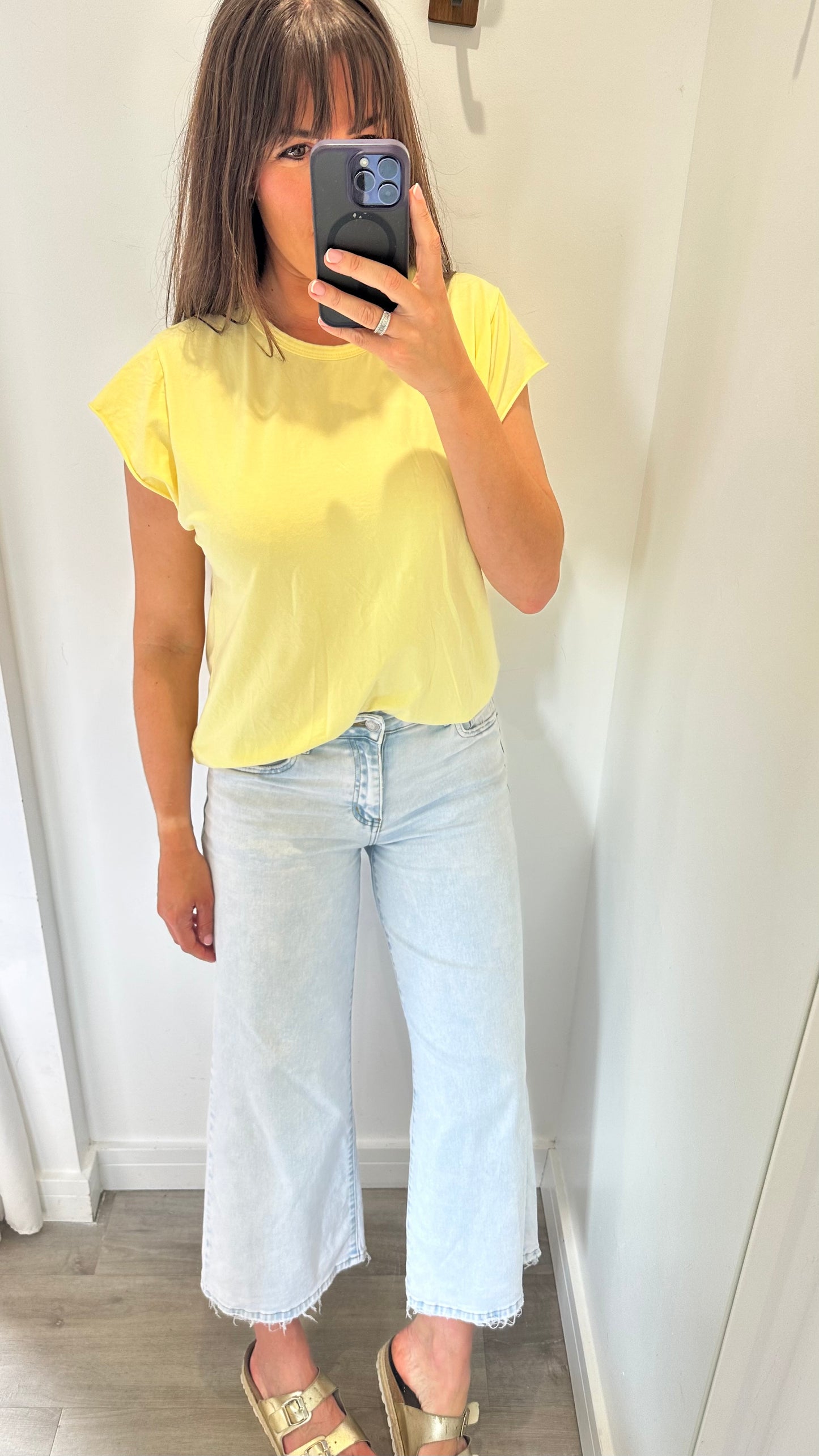 LEMON CAP SLEEVE TEE