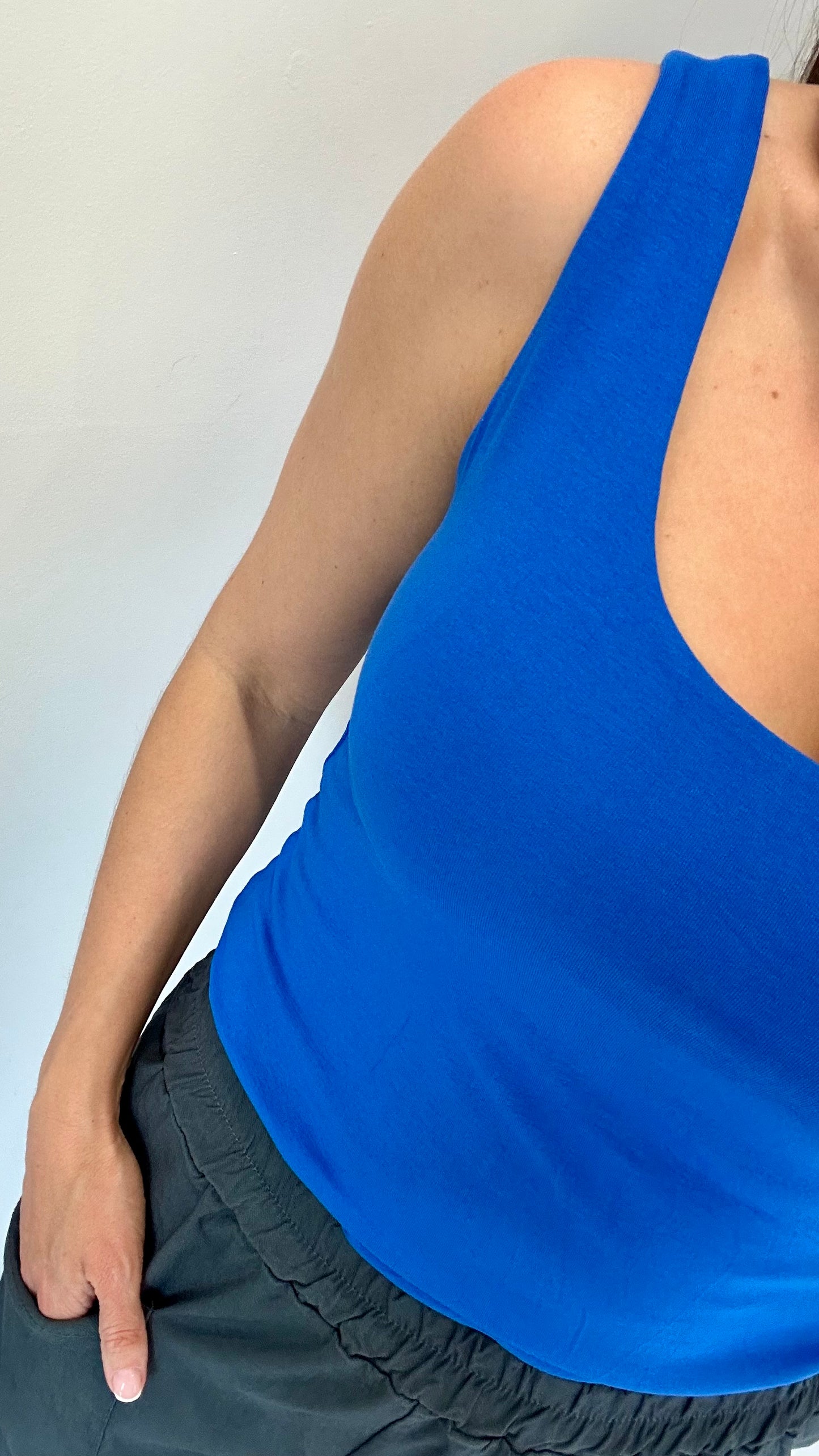 COBALT BLUE CAMI VEST TOP
