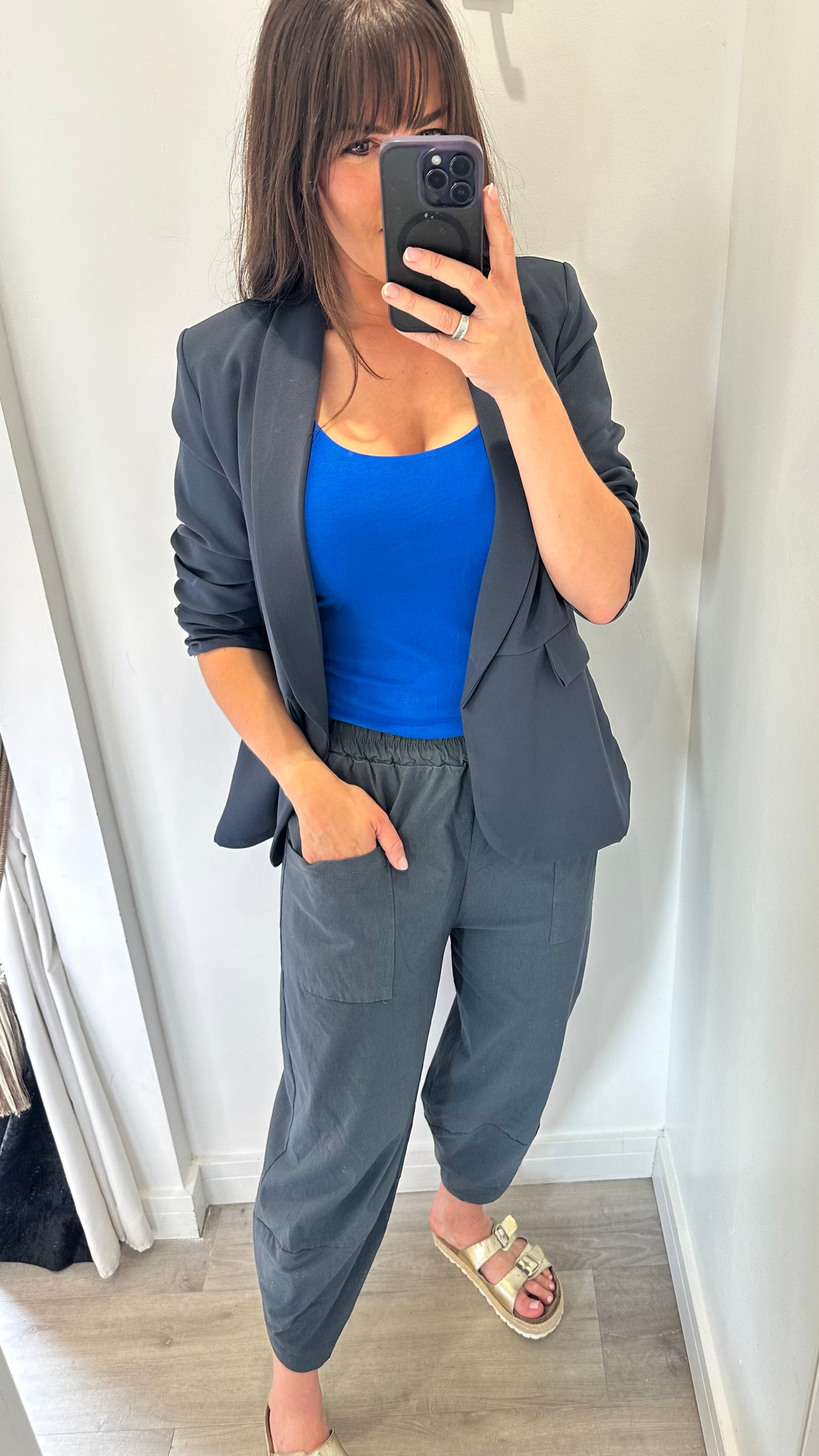 COBALT BLUE CAMI VEST TOP