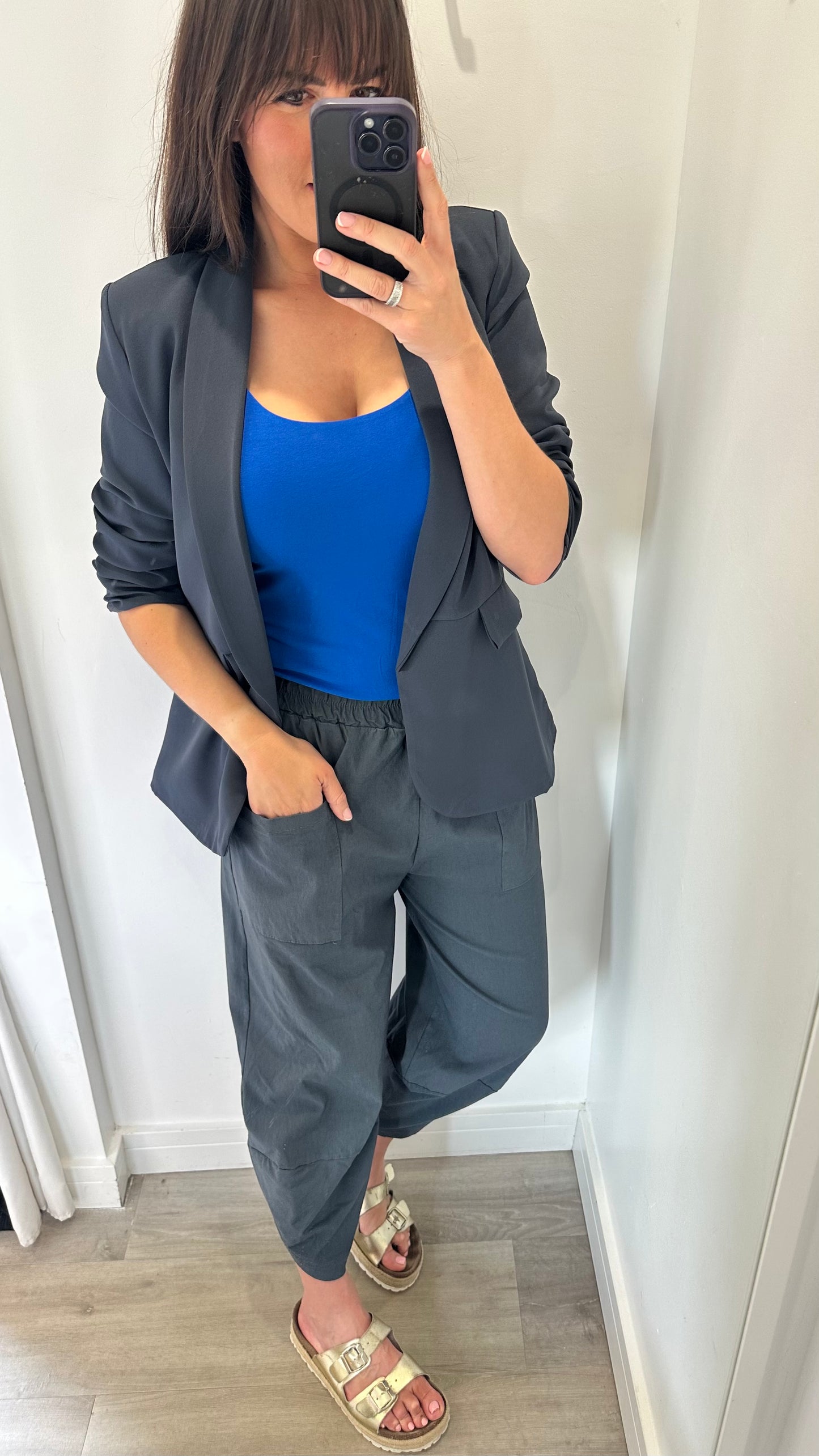 COBALT BLUE CAMI VEST TOP