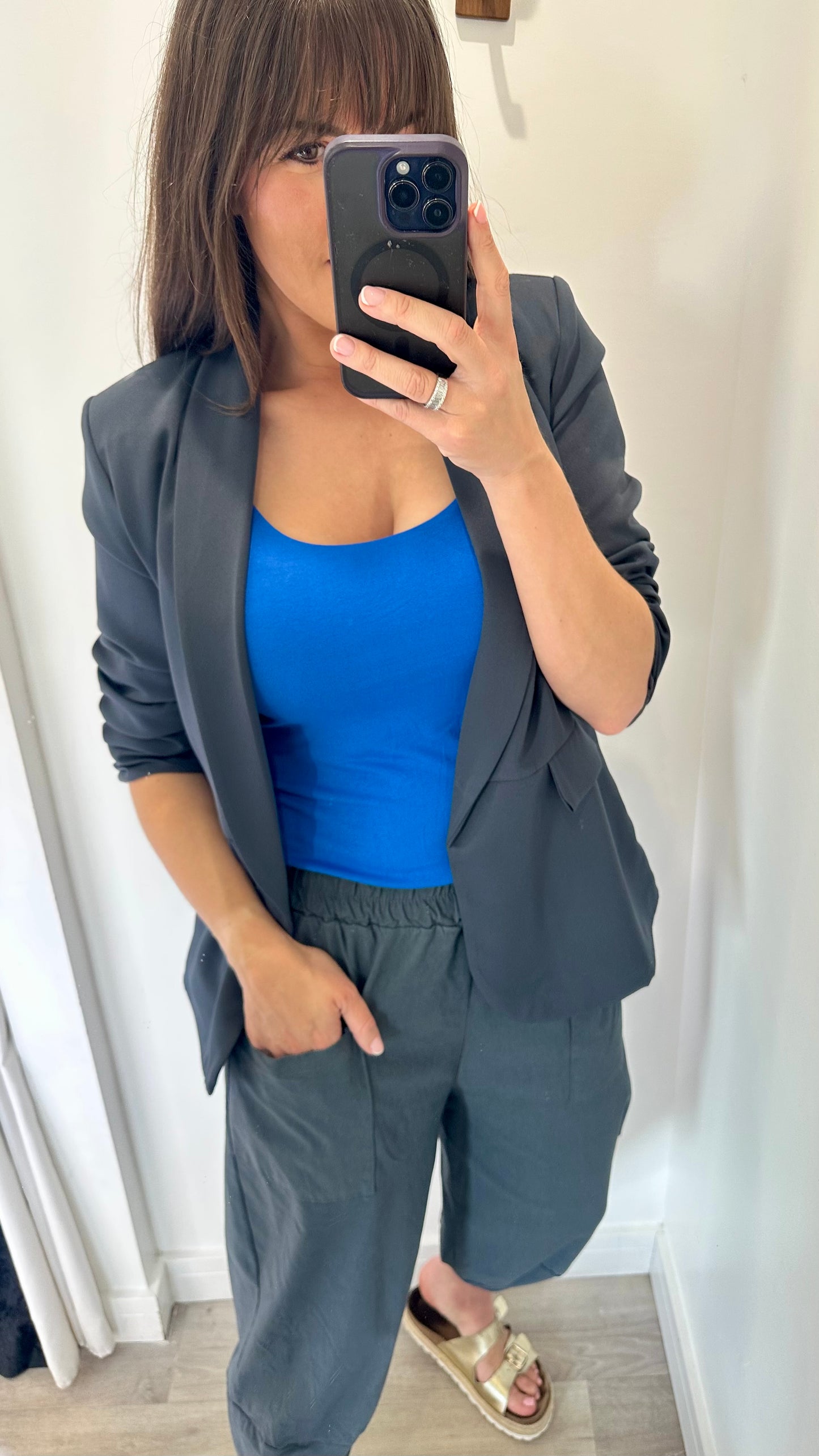 COBALT BLUE CAMI VEST TOP