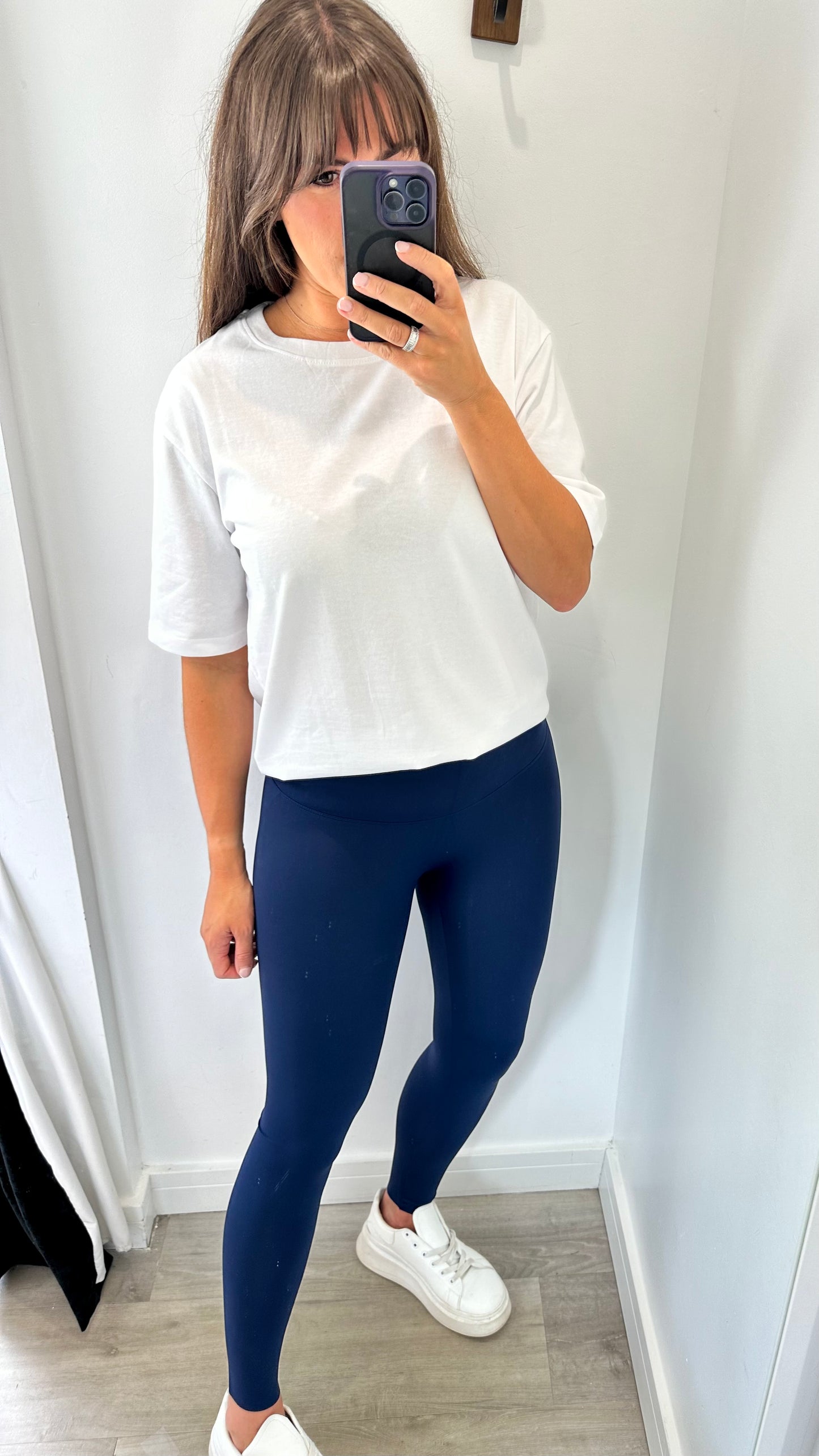 NAVY HIGH WAISTED SCULPT LEGGINGS