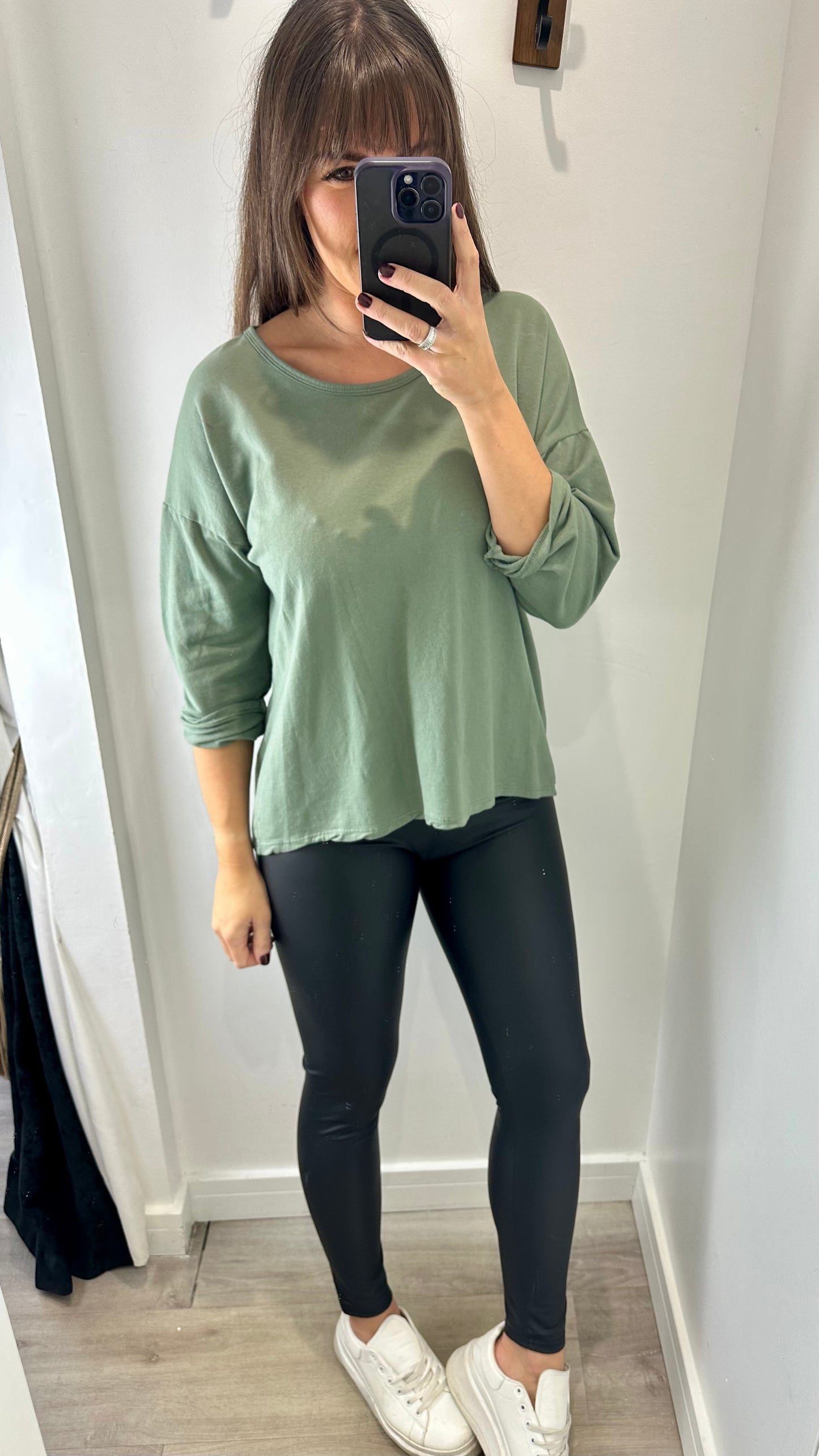 BLACK PLEATHER LEGGINGS