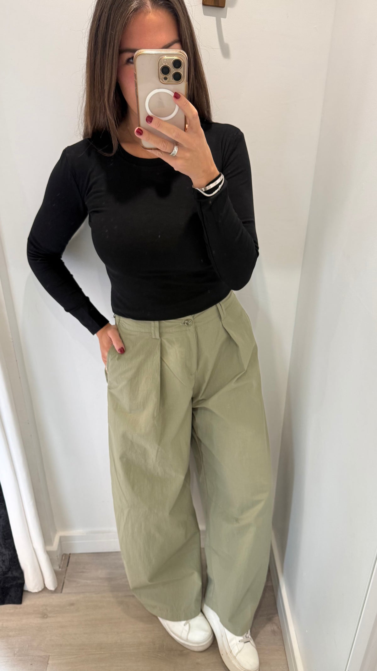 KHAKI EVERYDAY BALLOON CARGO TROUSERS