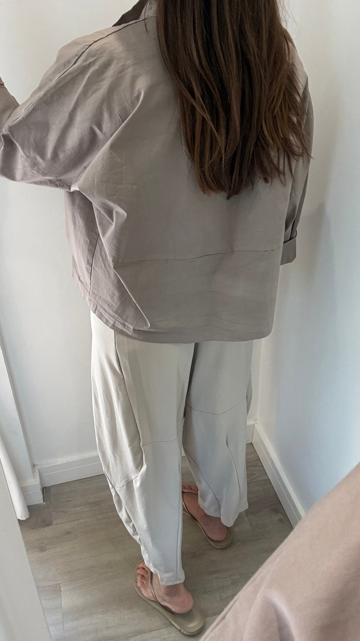 MOCHA THROW-ON JACKET