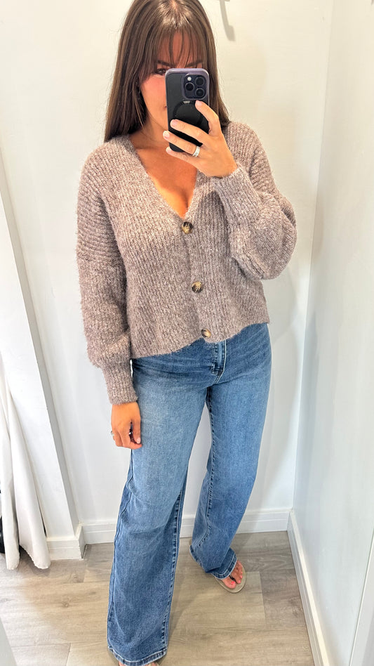 ASH BROWN CARDIGAN
