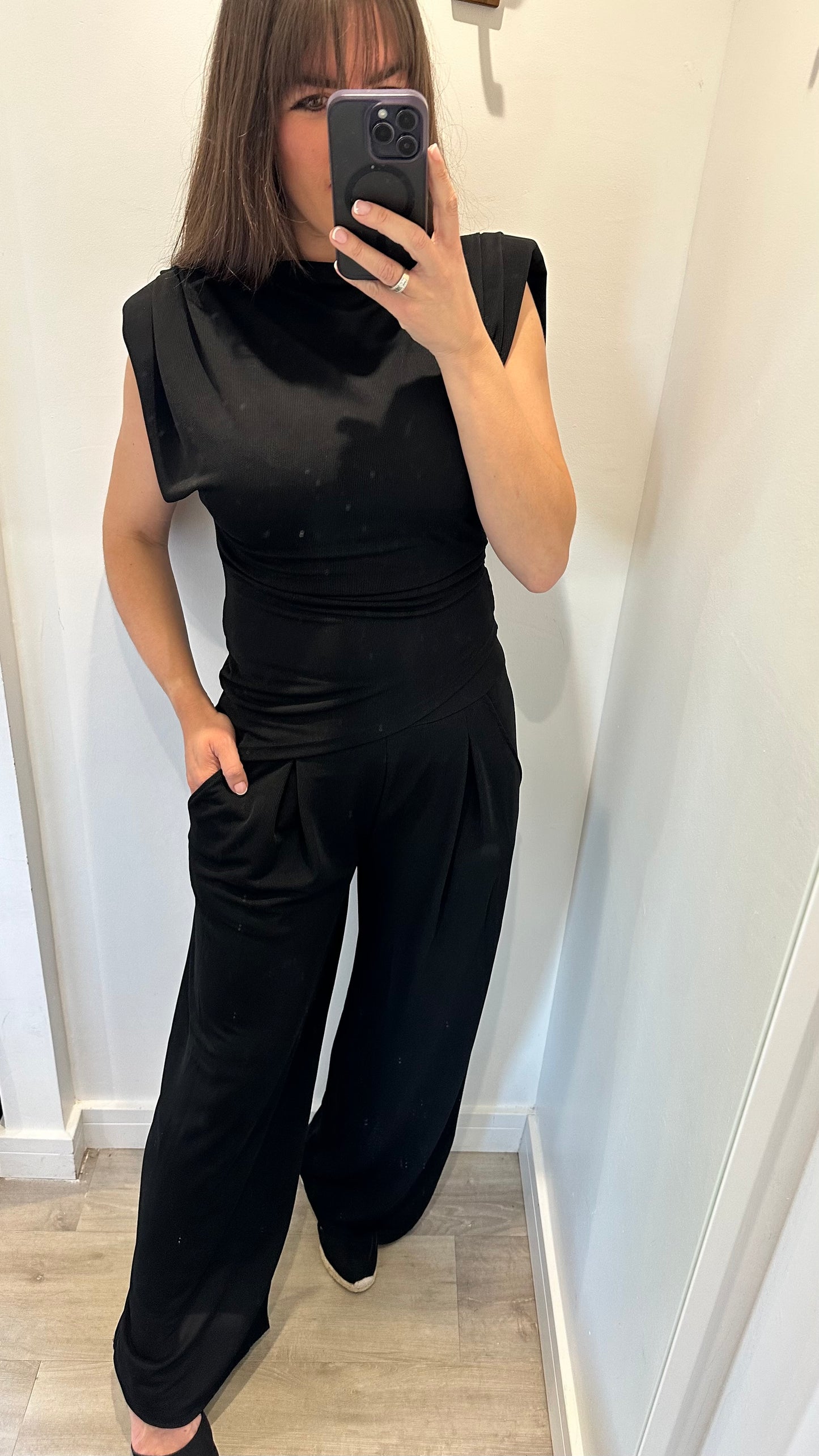 COWL ASYMMETRICAL CO-ORD