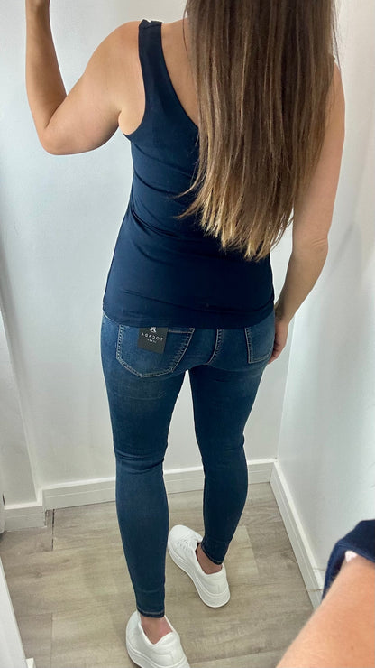 NAVY CAMI VEST TOP