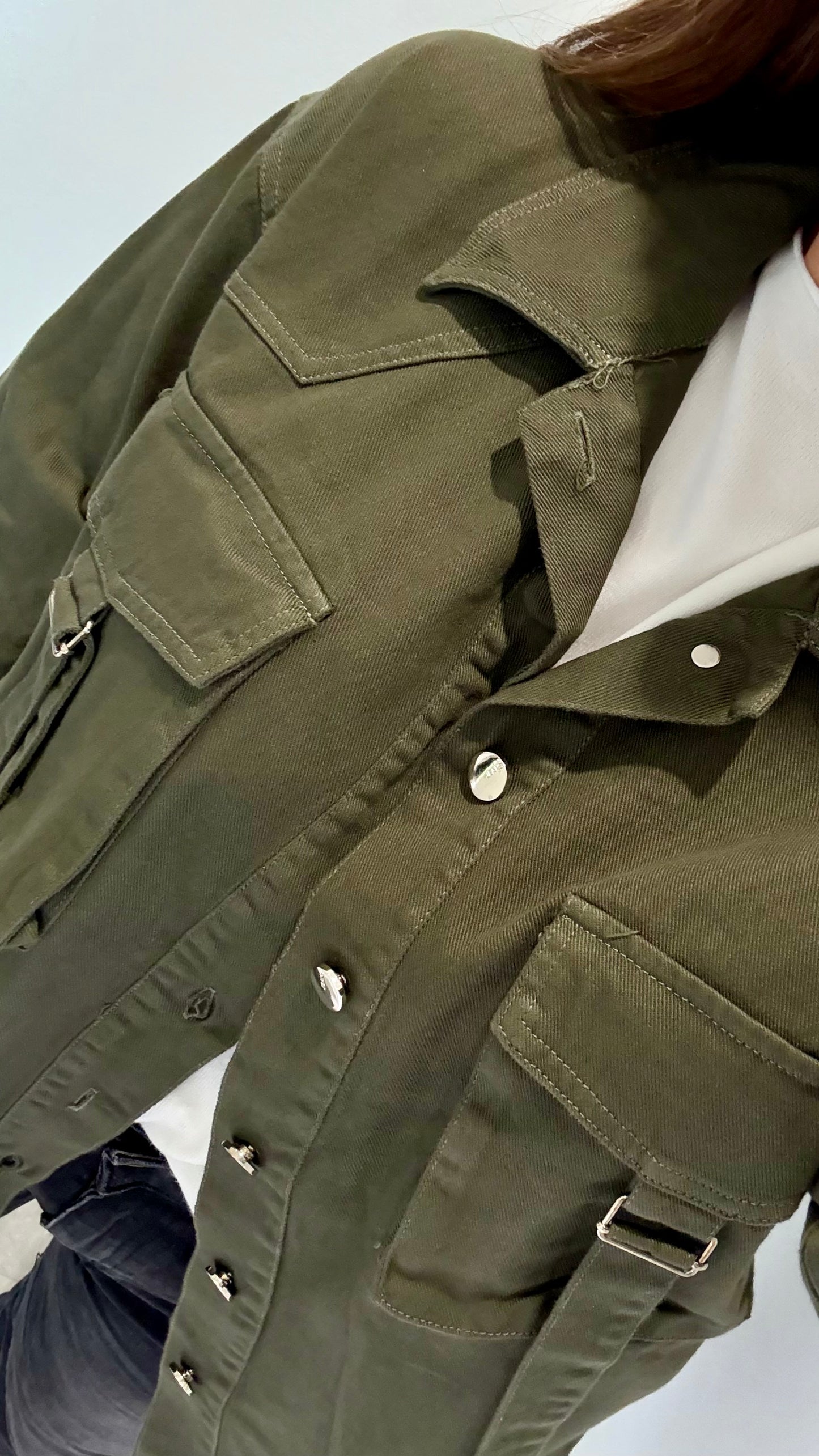 KHAKI COTTON SHACKET