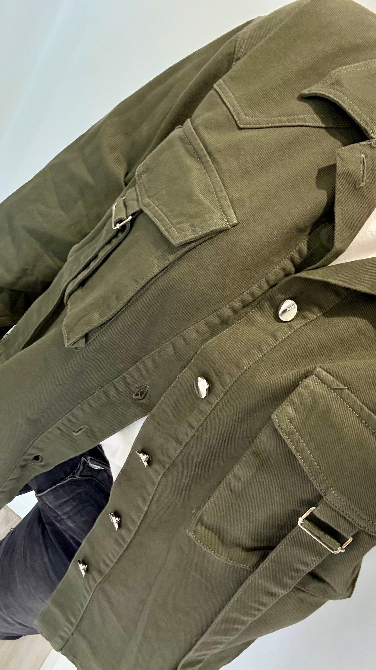 KHAKI COTTON SHACKET