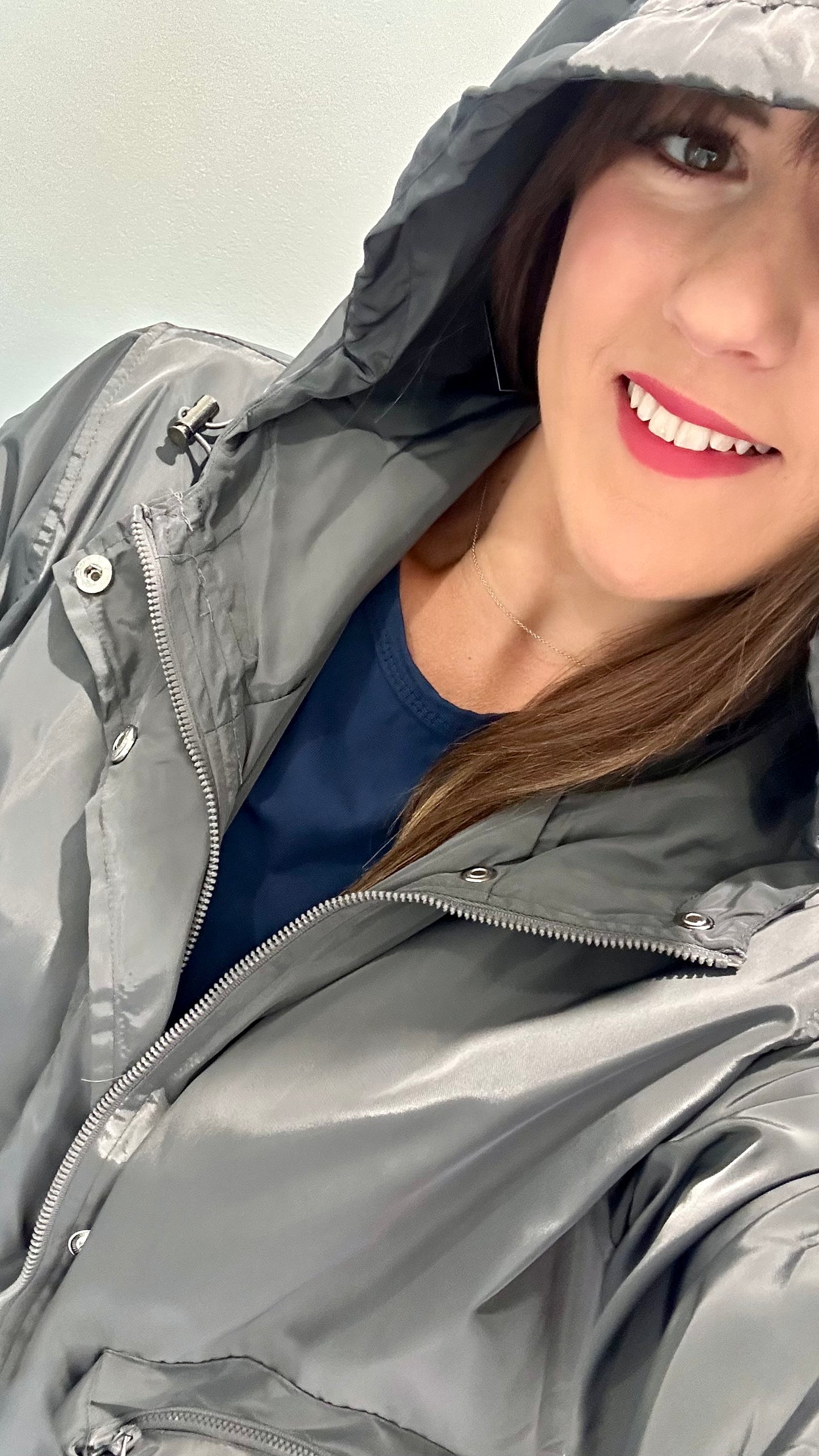 CHARCOAL GREY SHOWERPROOF RAINCOAT
