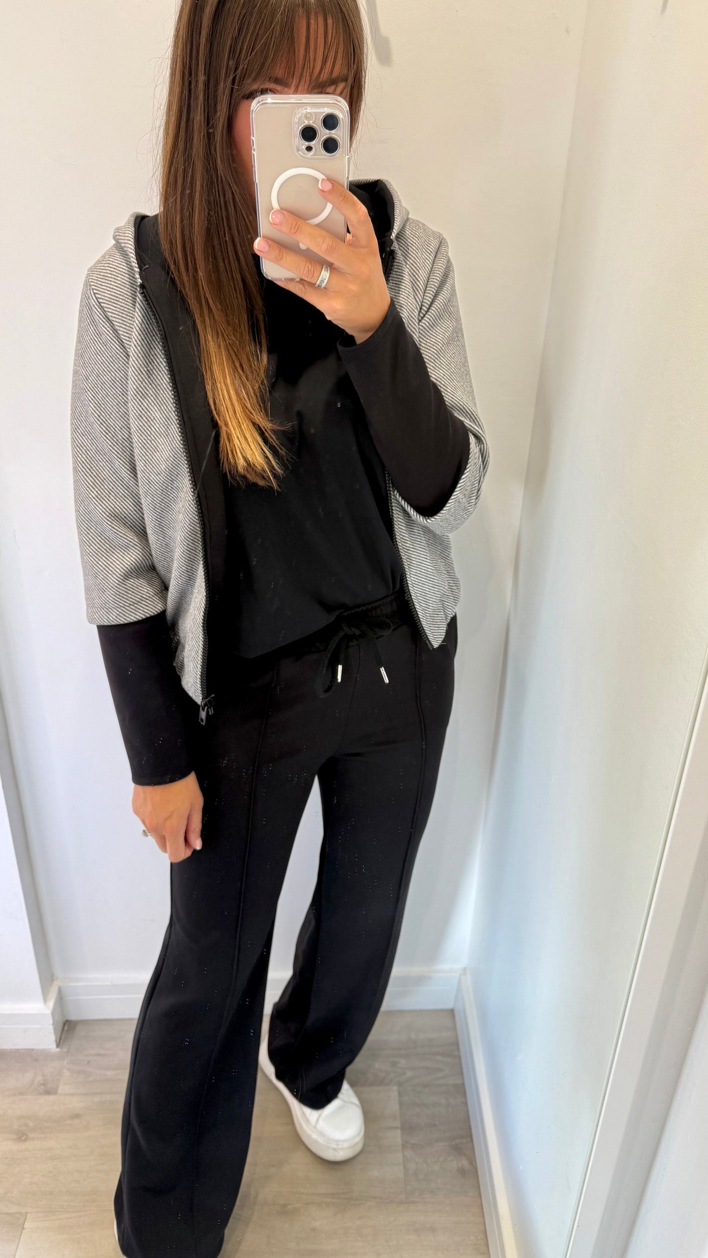 GREY CONTRAST BOMBER JACKET