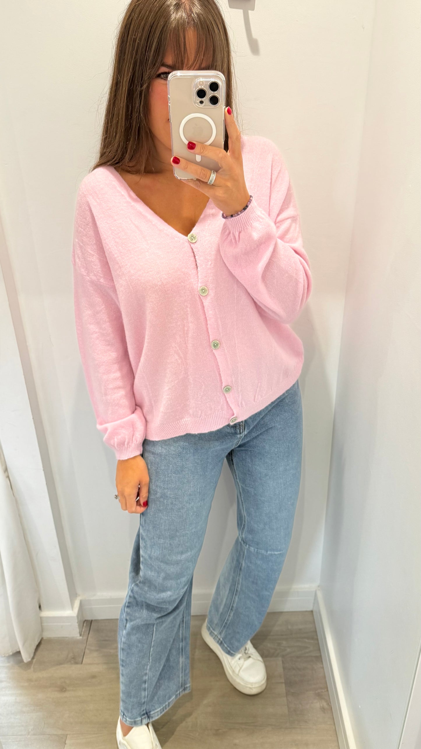 BABY PINK SUPER SOFT CARDIGAN