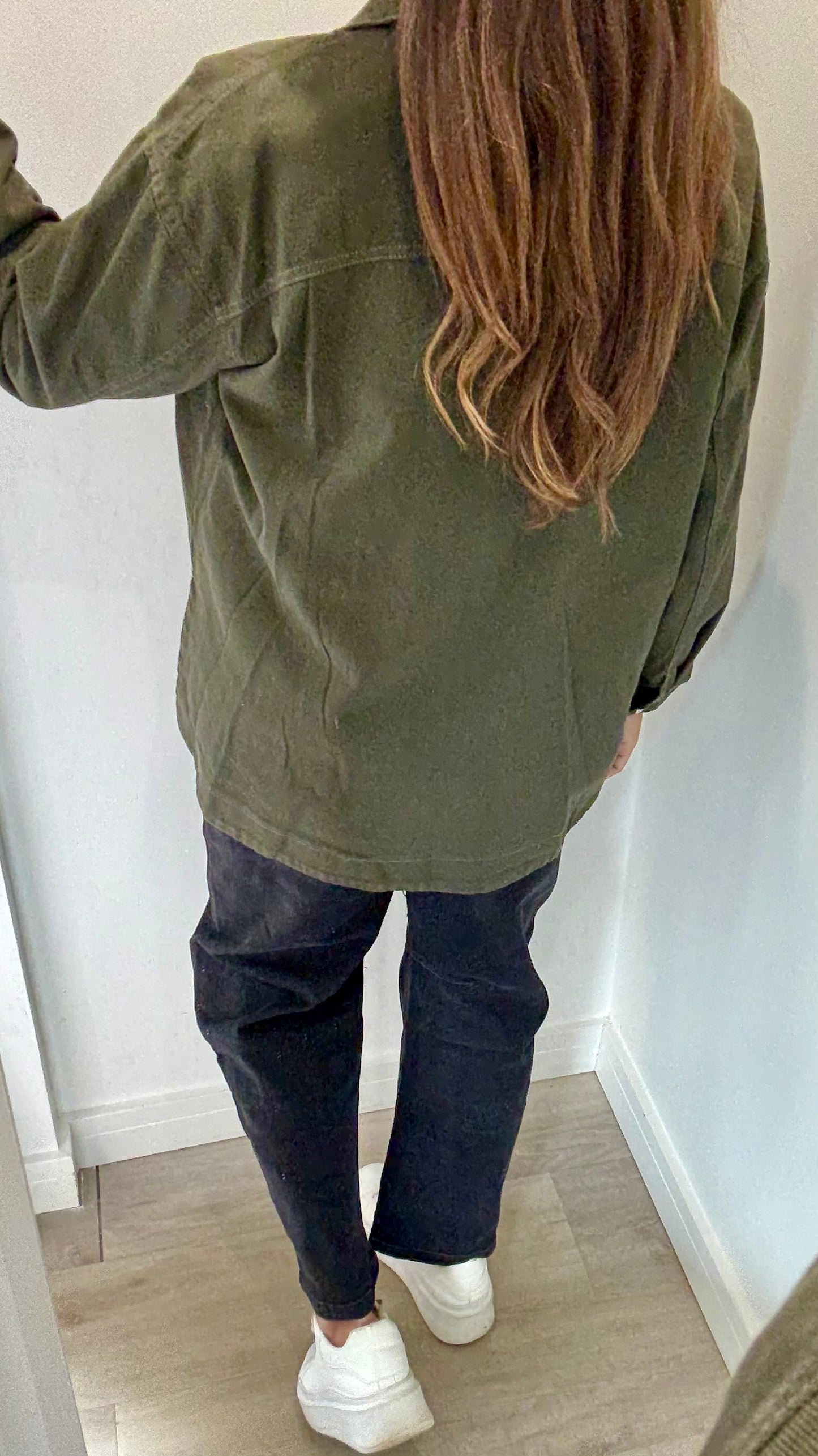 KHAKI COTTON SHACKET
