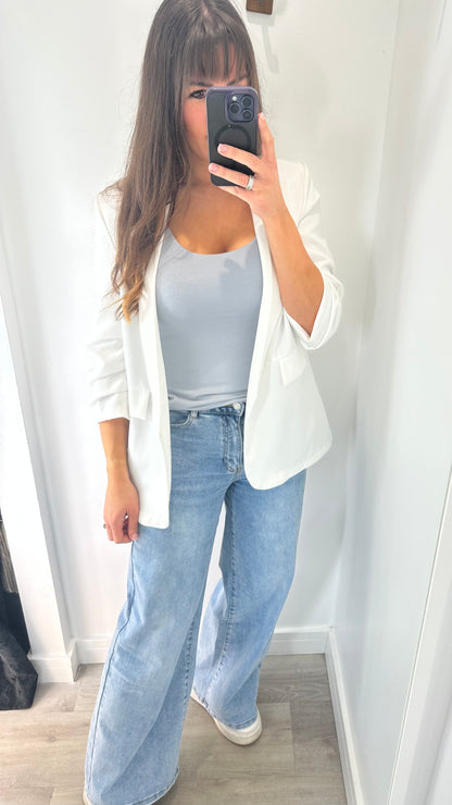 PALE GREY CAMI VEST TOP
