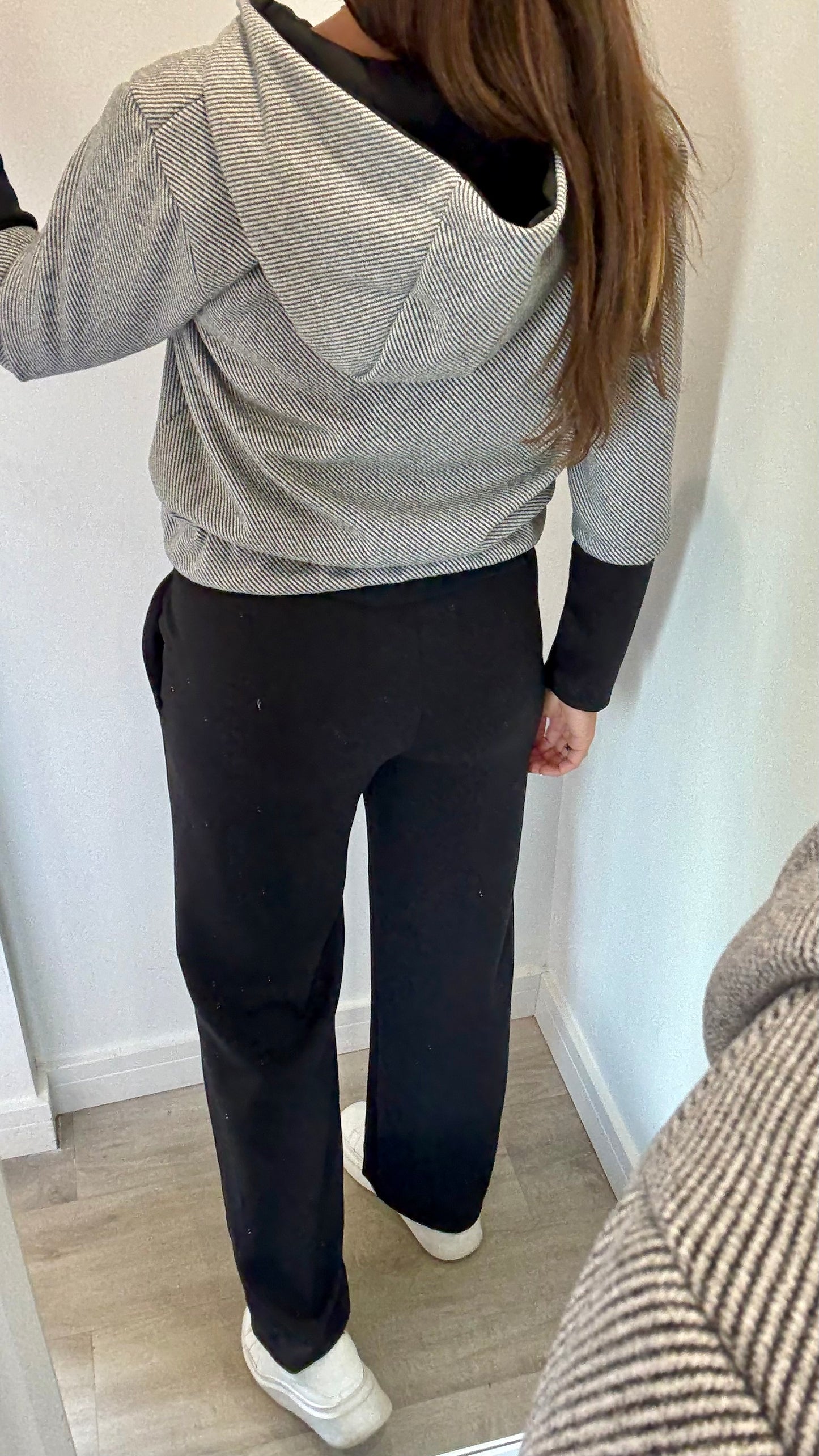 GREY CONTRAST BOMBER JACKET