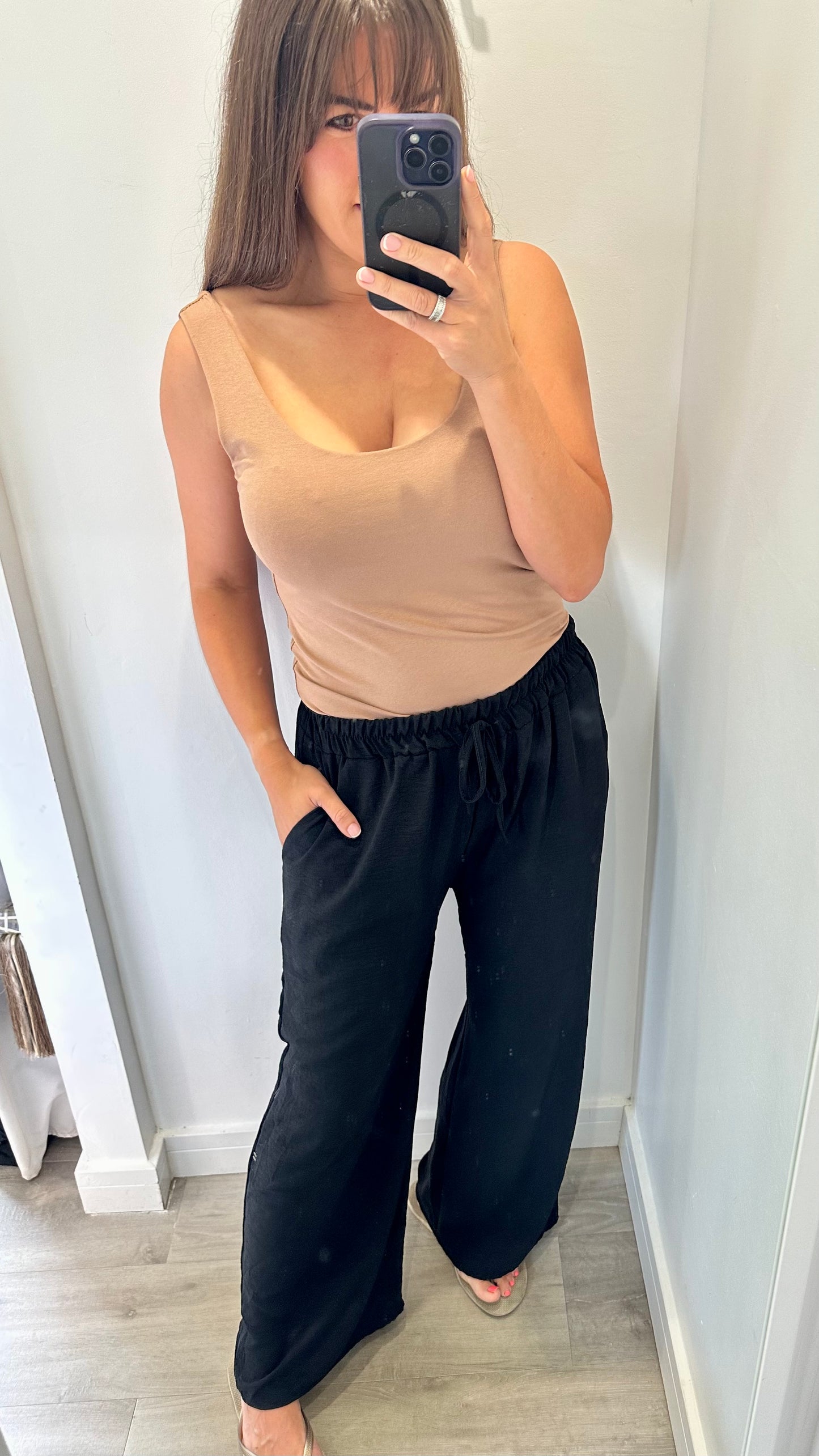 TAN CAMI VEST TOP