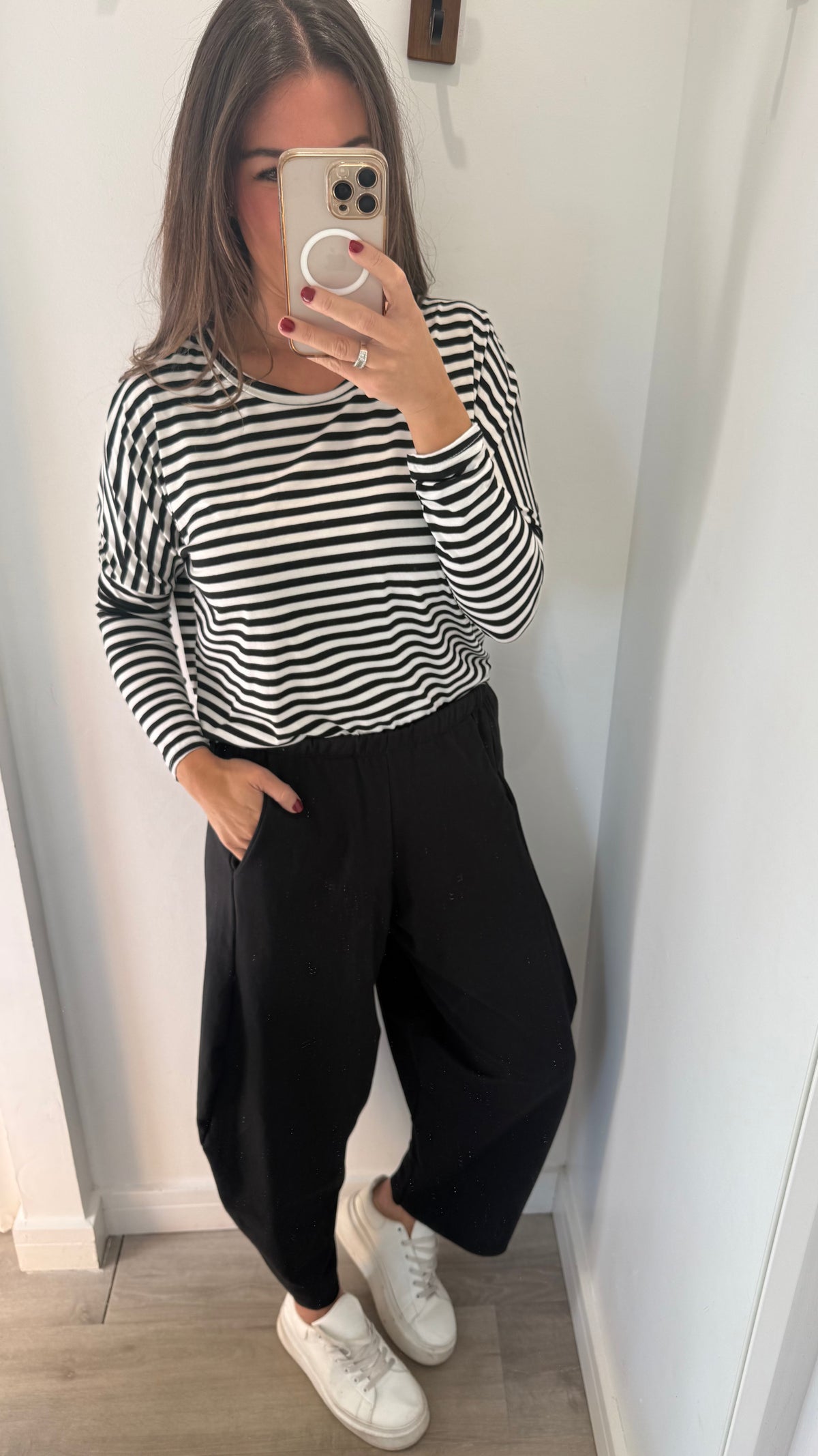 BLACK COCOON JERSEY TROUSERS