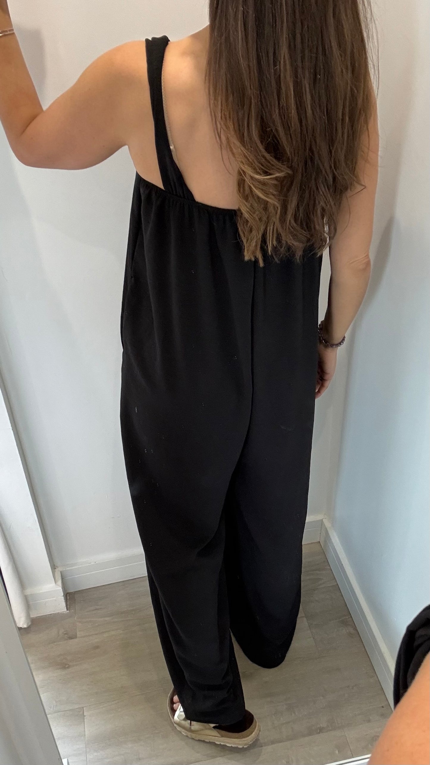 BLACK GOLD CLASP JUMPSUIT
