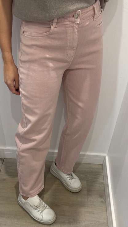 BLUSH PINK MOM FIT JEANS